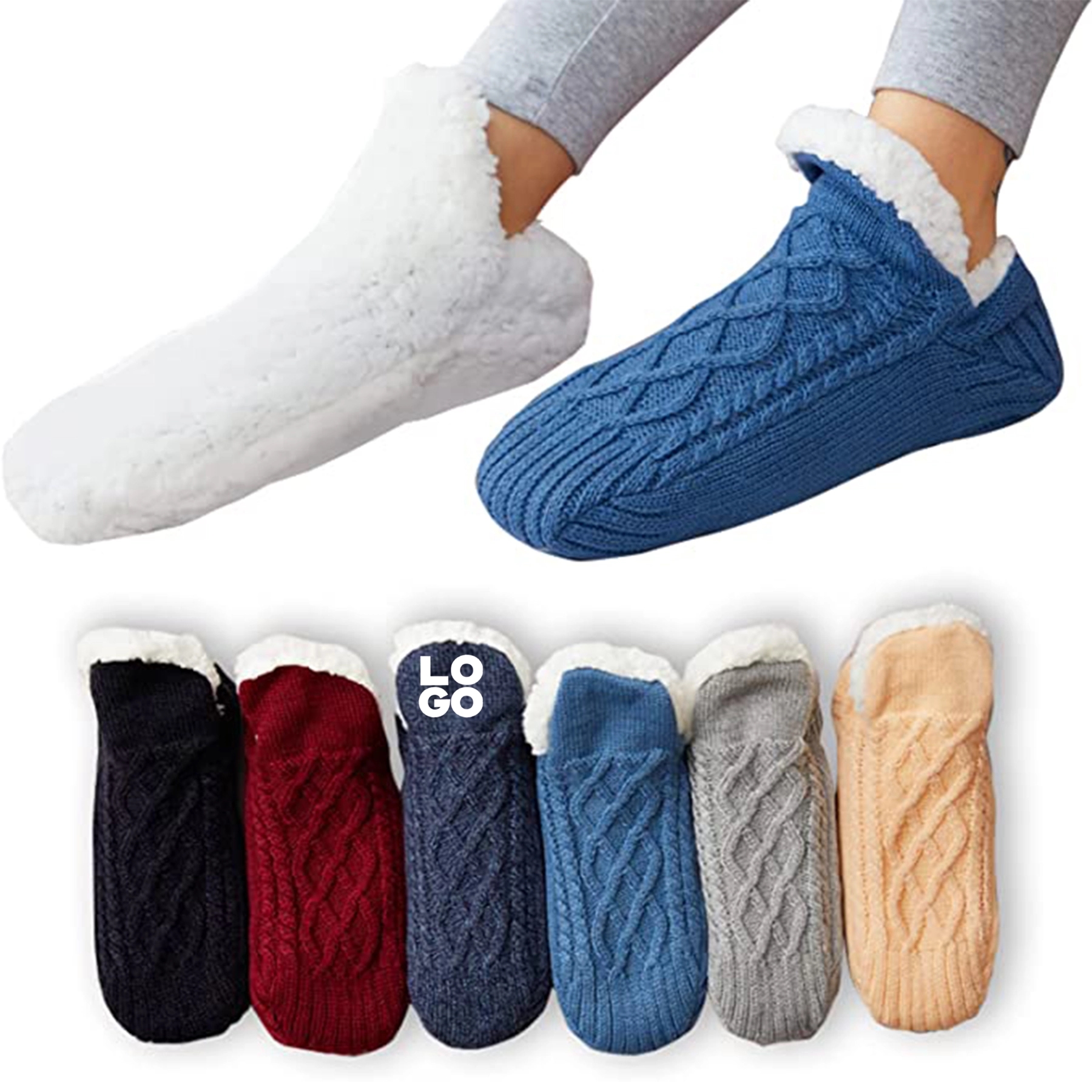 Fuzzy Ankle Floor Socks 2