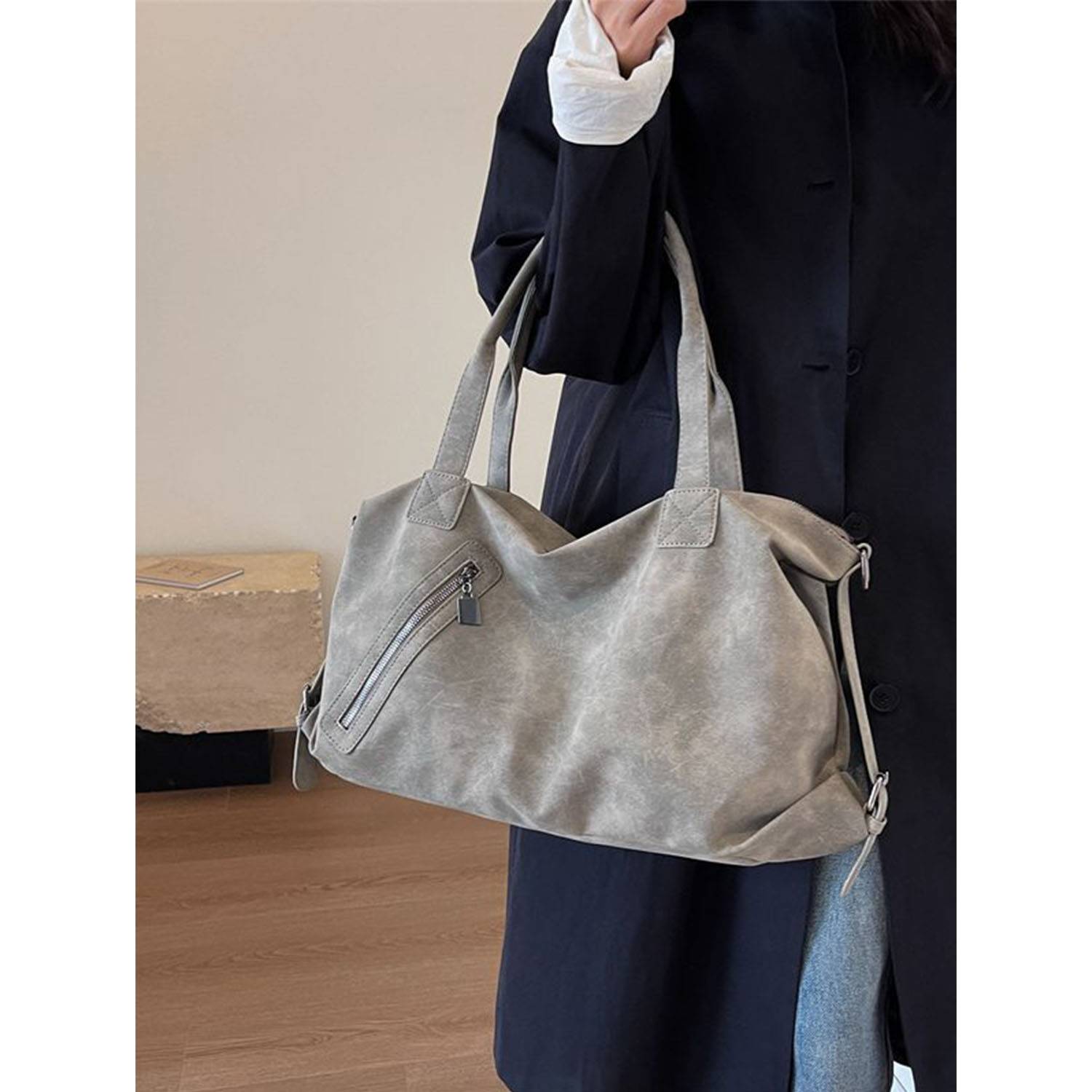 PU Large tote bag handbag for woman 4