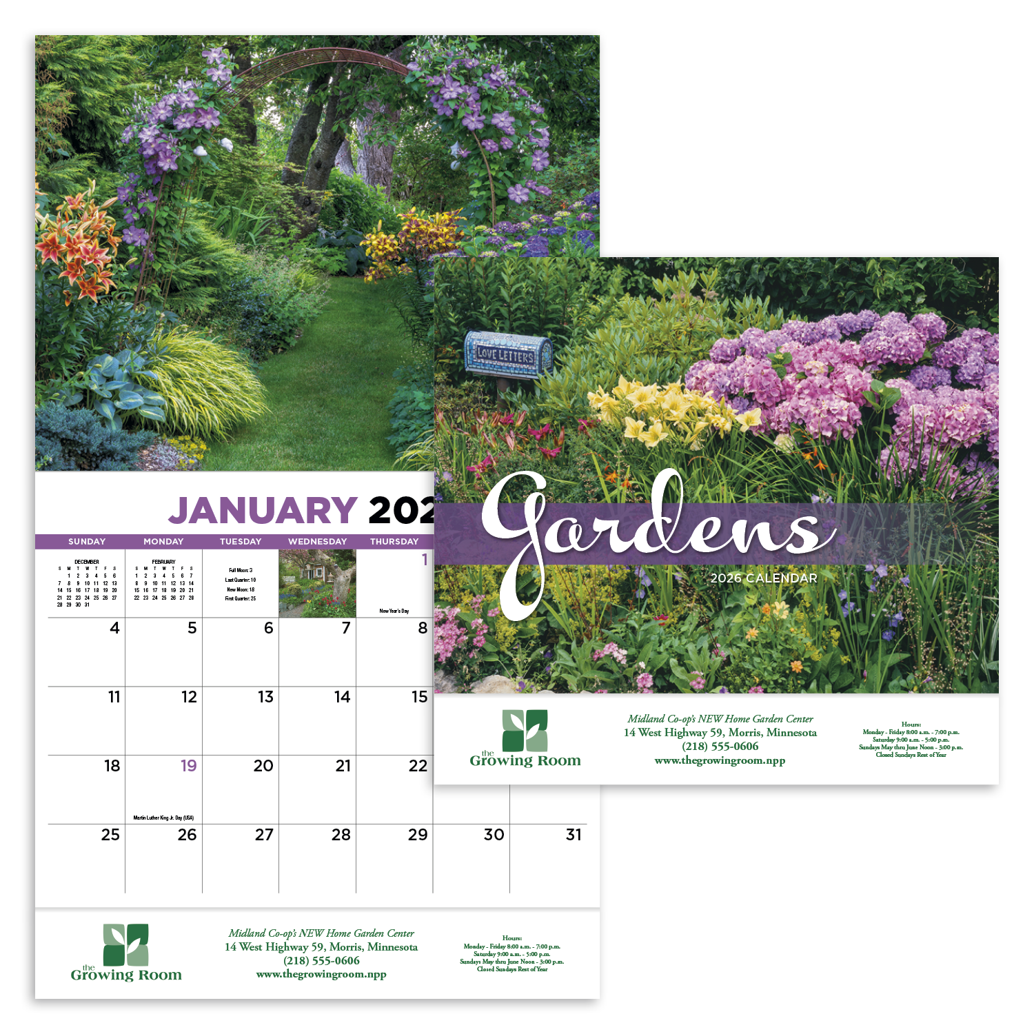 HotLine® Products Gardens Appointment Calendar - Stapled 60