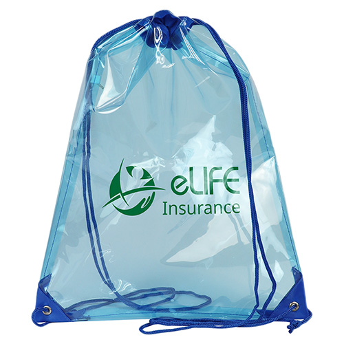 Diamond Clear TPU Drawstring Backpack 16