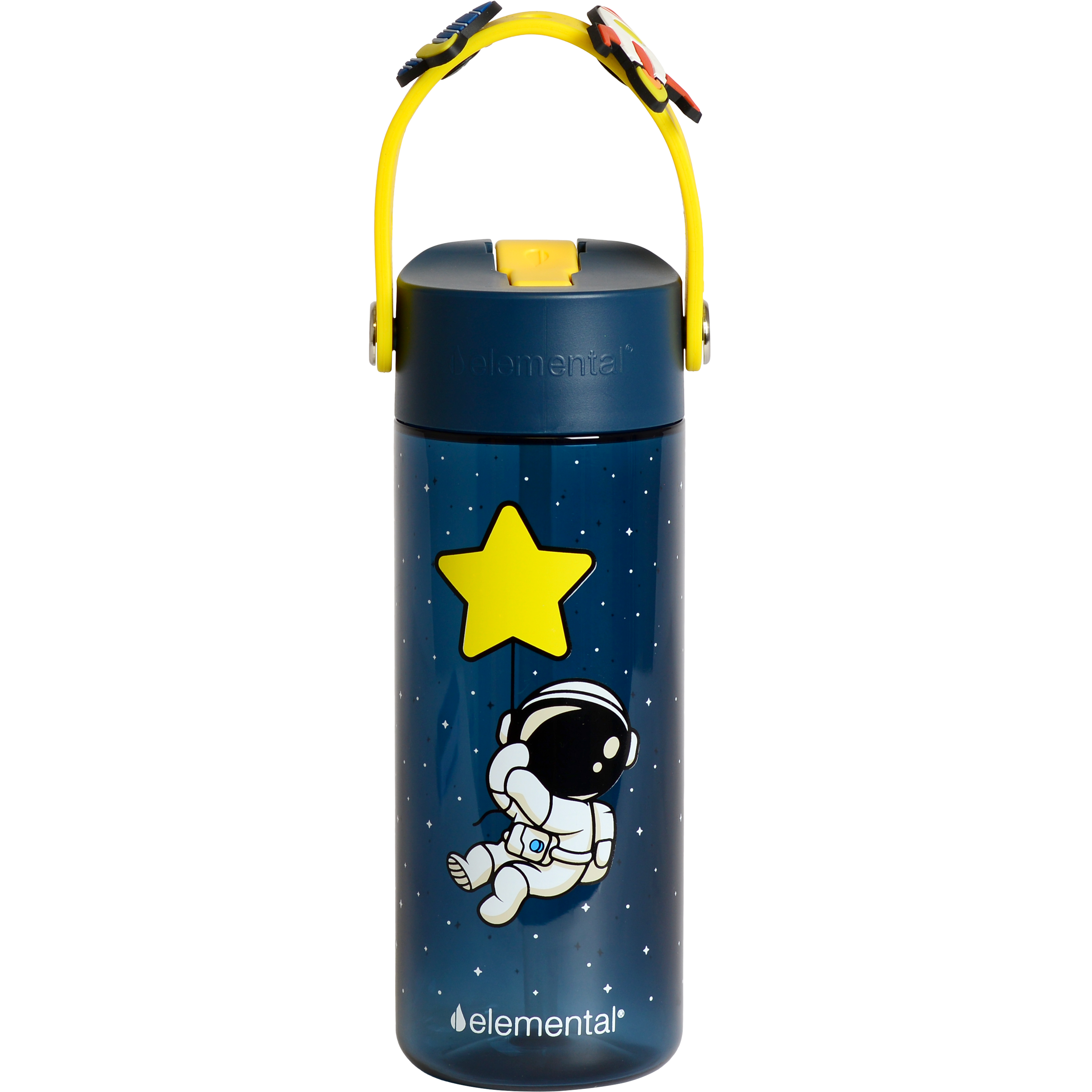 Elemental® Splash Charm 18oz Tritan Water Bottle - with Drinking Spout and Straw 8