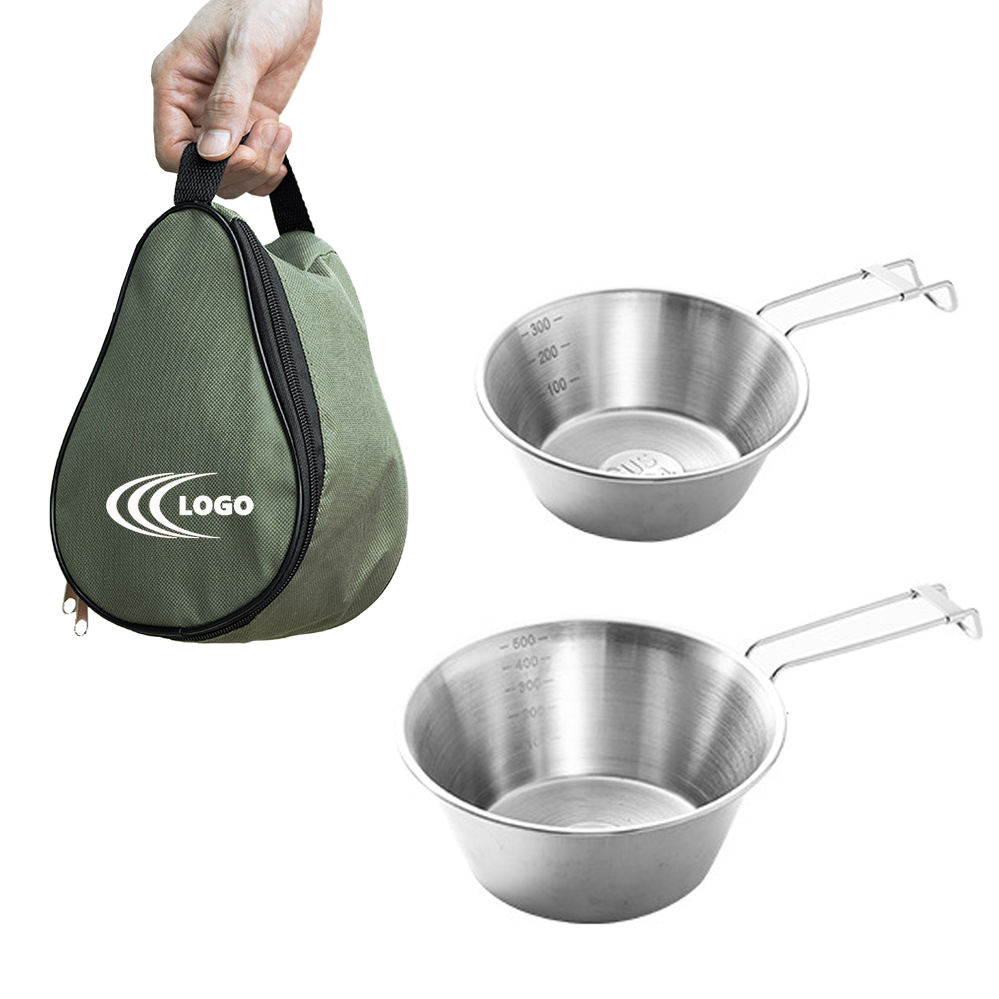 Stainless Steel Camping Bowl Set 3