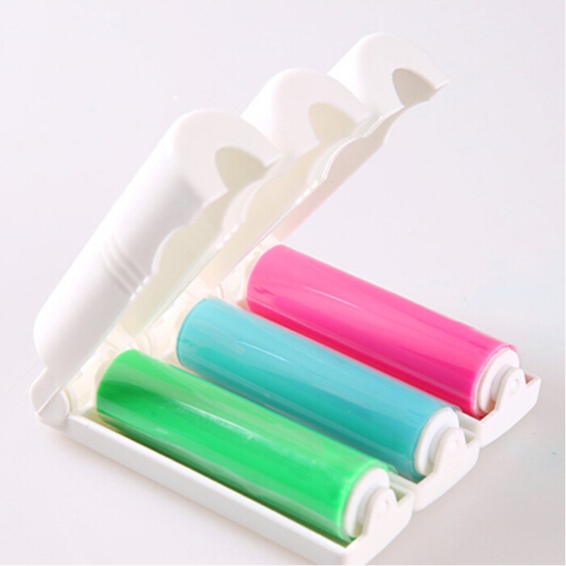 Mini Lint Roller Brush Hair Fabric Remover 2