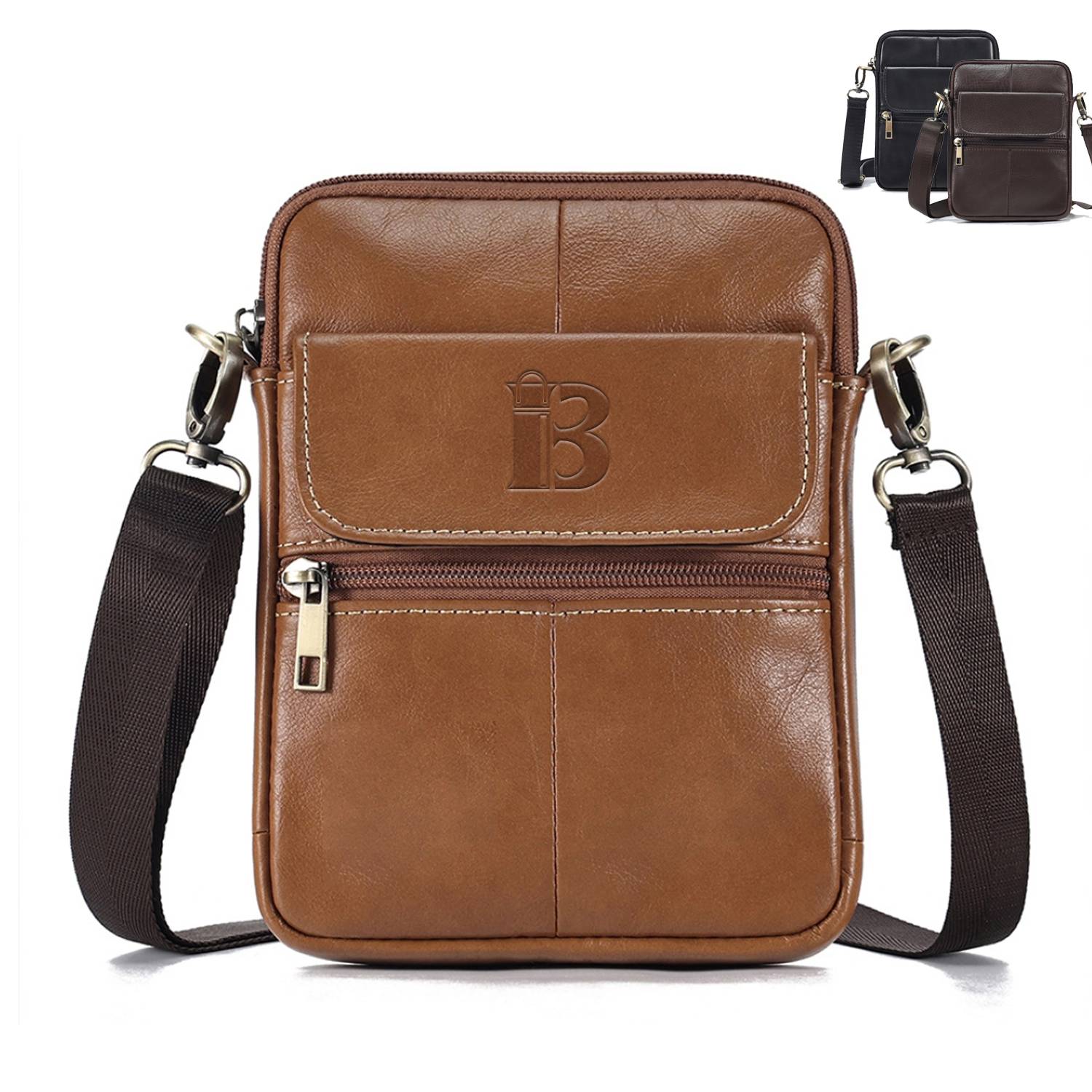 PU Leather Shoulder Crossbody Bag For Men 7