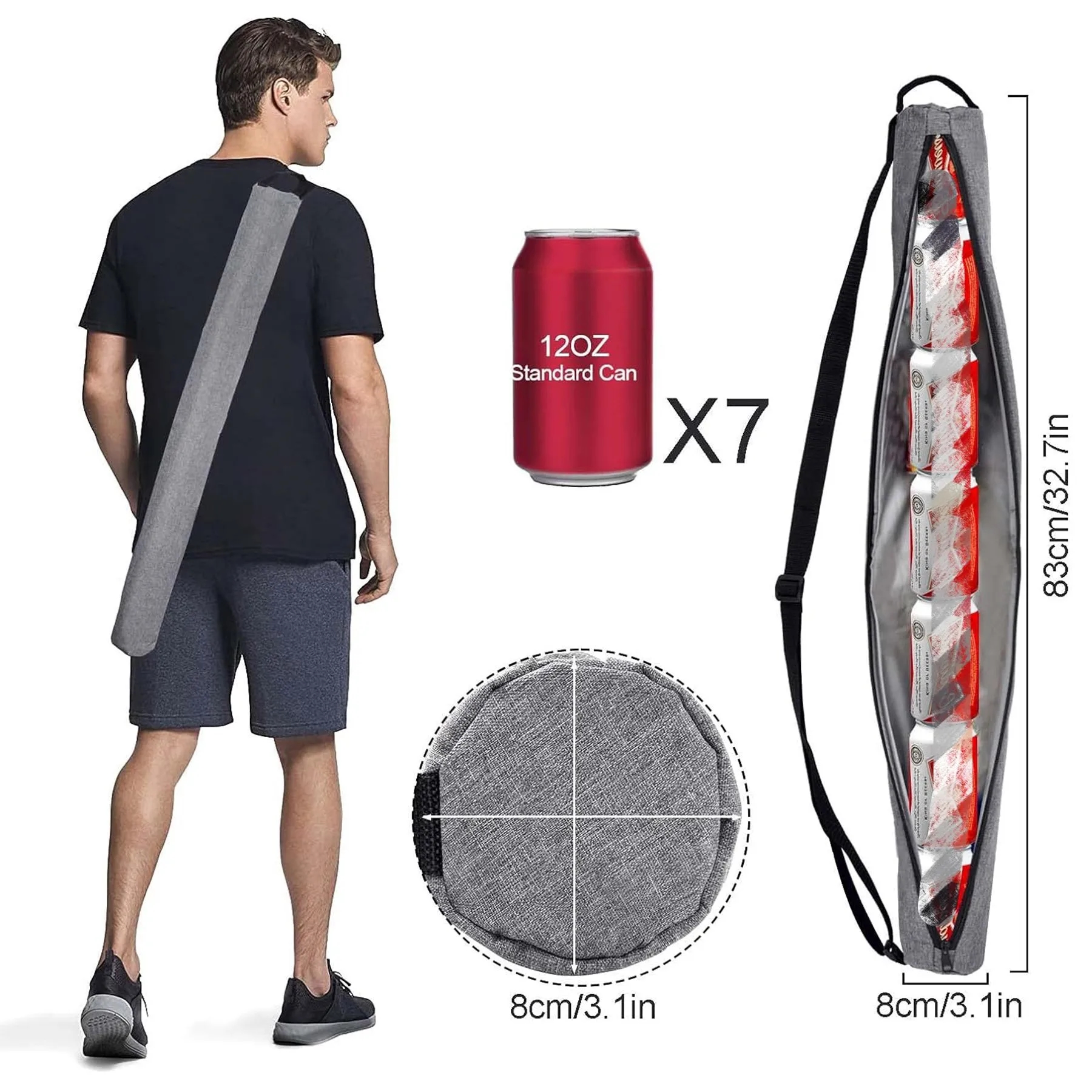 7 Can Insulated Golf Bag Cooler Sleeve 5
