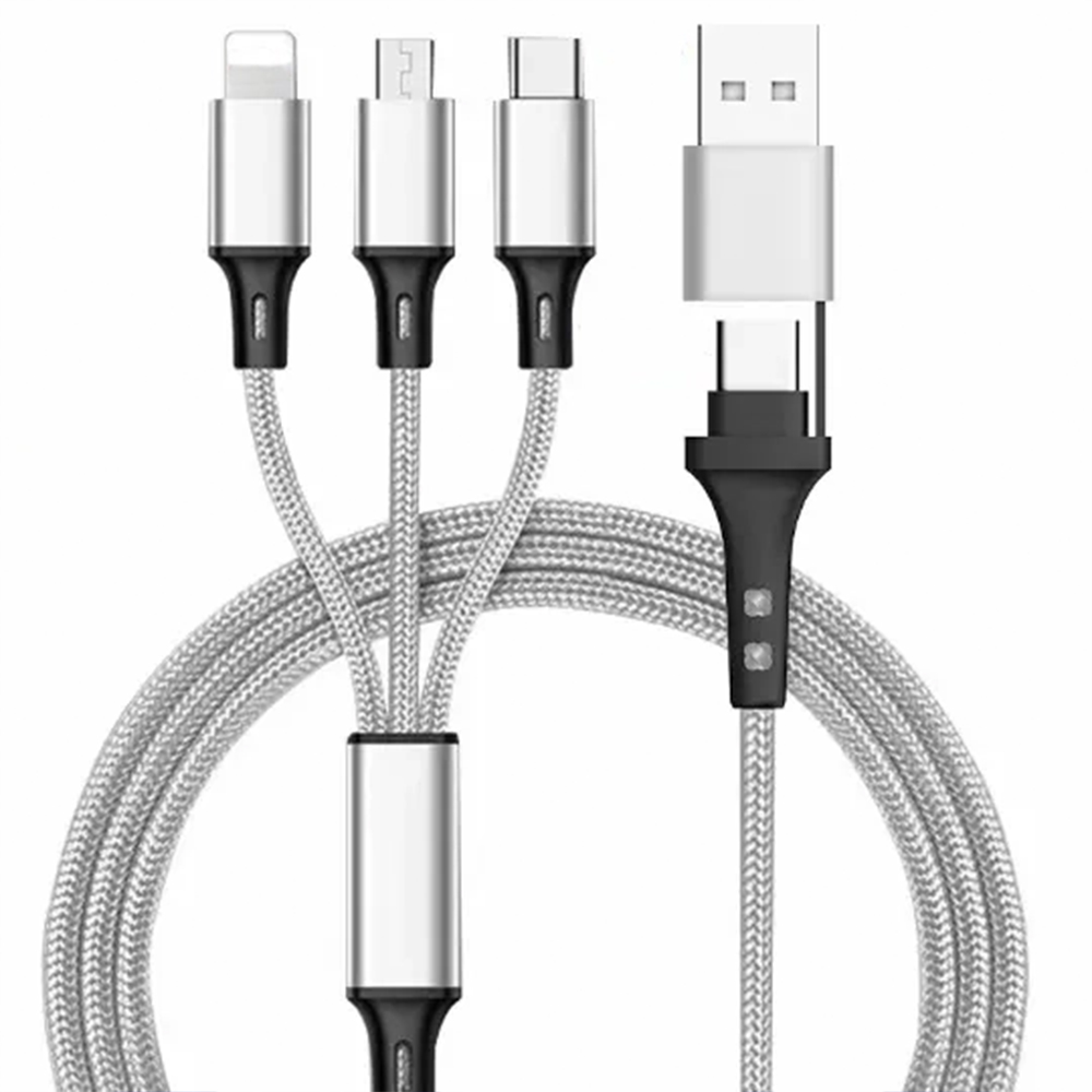 TriCharge Pro 3-in-1 Braided Fast Cable 2