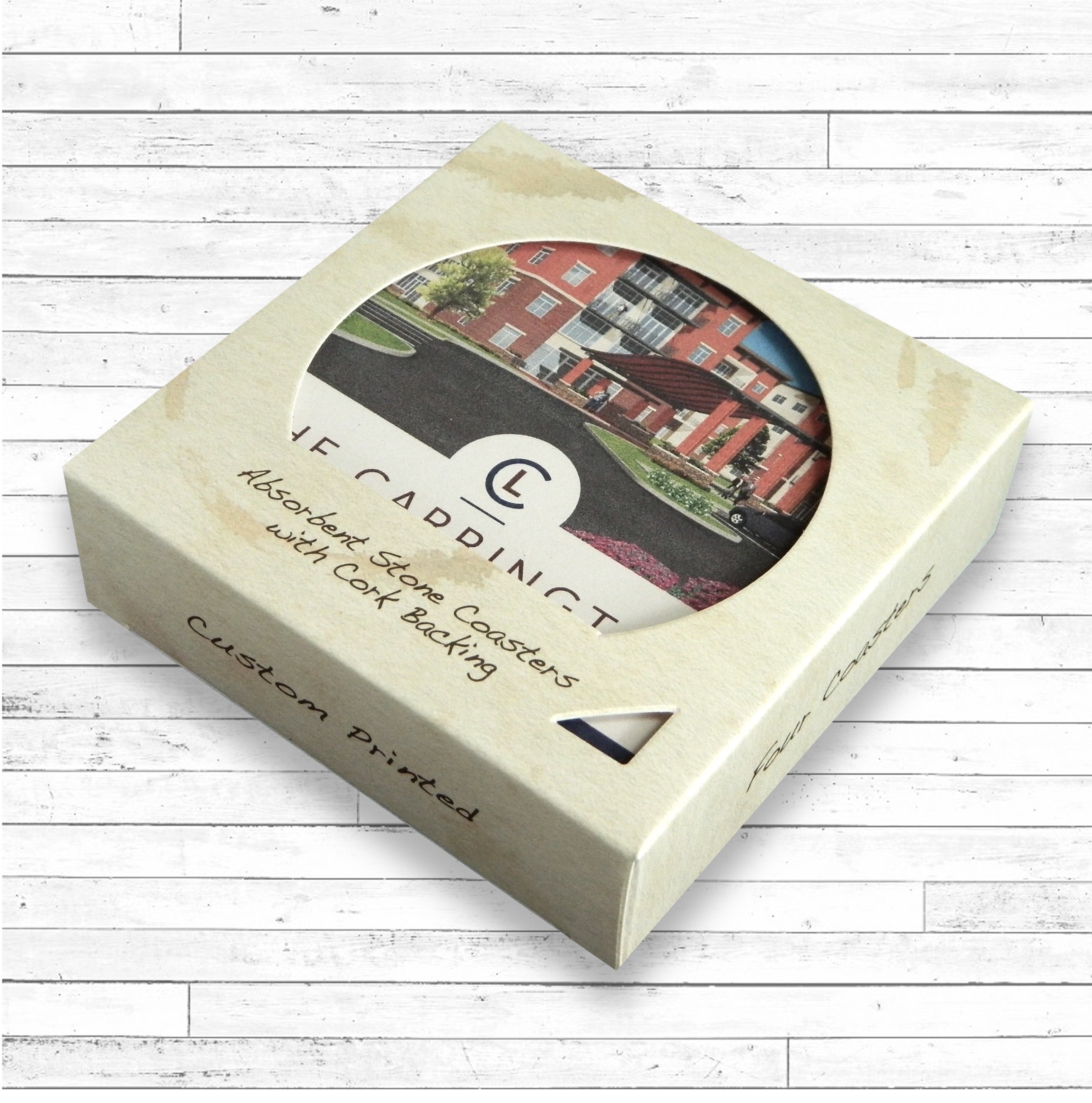 4 Square Layered Edge Coaster Box Set 2