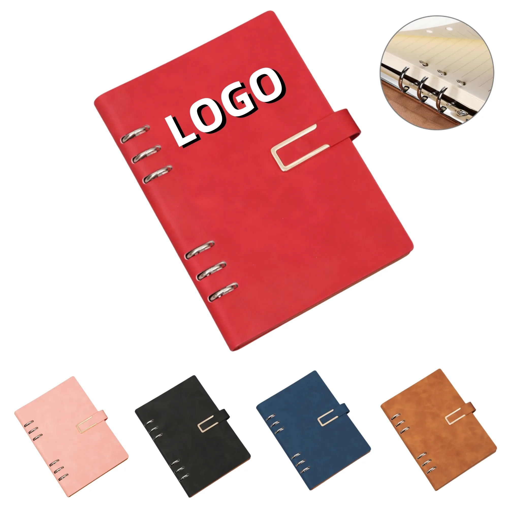 A5 Loose Leaf Notebook With Detachable U-Shaped Buckle 1