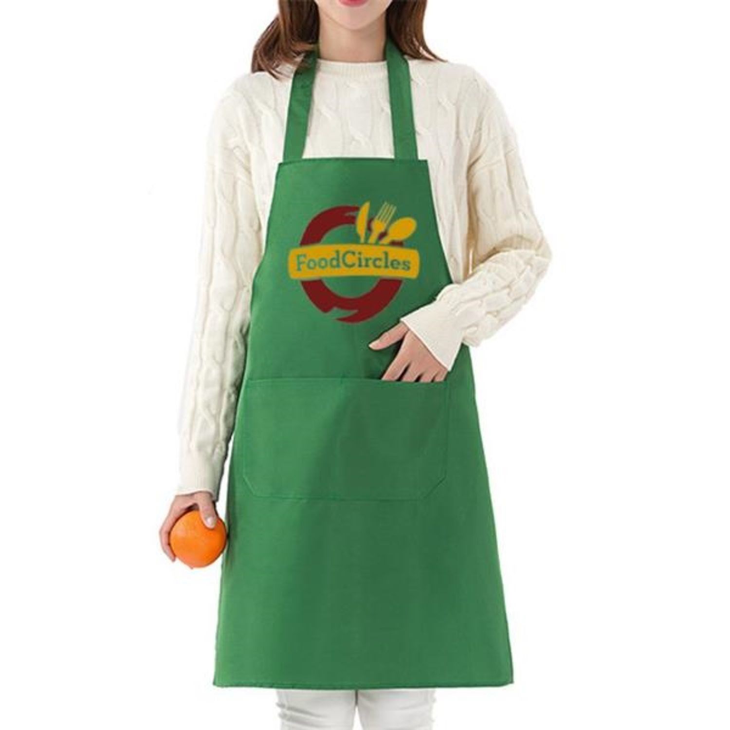 Kitchen Apron w/ Custom Imprint & Pockets 26" x 36" Aprons 1