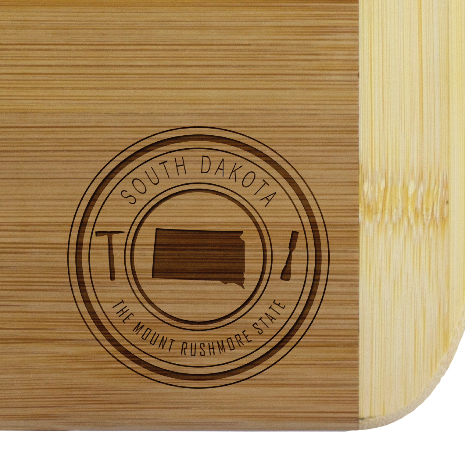 South Dakota State Stamp 2-Tone 11" Cutting Board 3