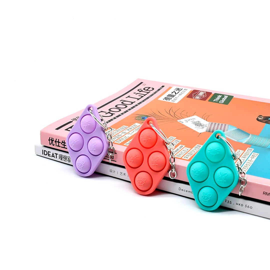 Stress Reliever Silicone Keychain 3