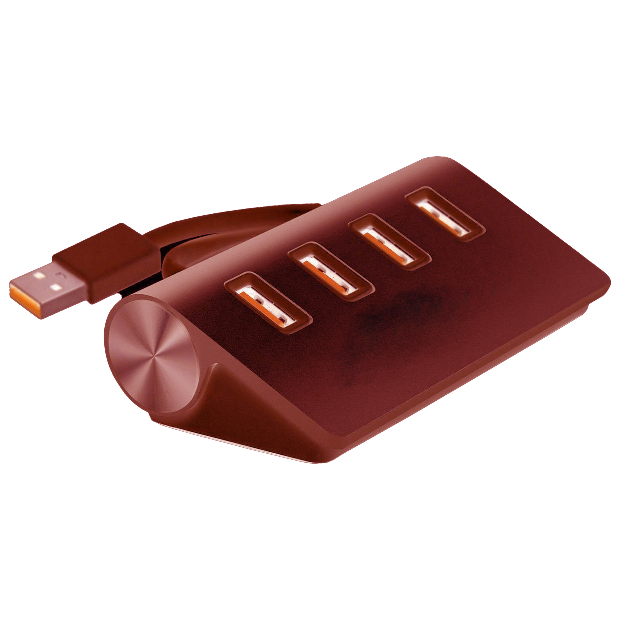 Aluminum Alloy Compact Usb 3.0 Hub With 4 Ports And High-Speed Connectivity 3