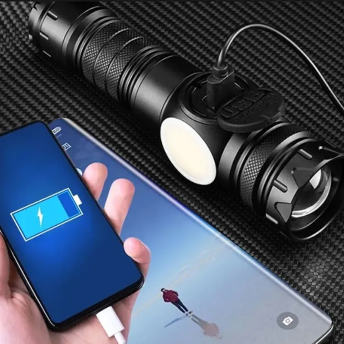High Lumen Tactical LED Outdoor Flashlight 8