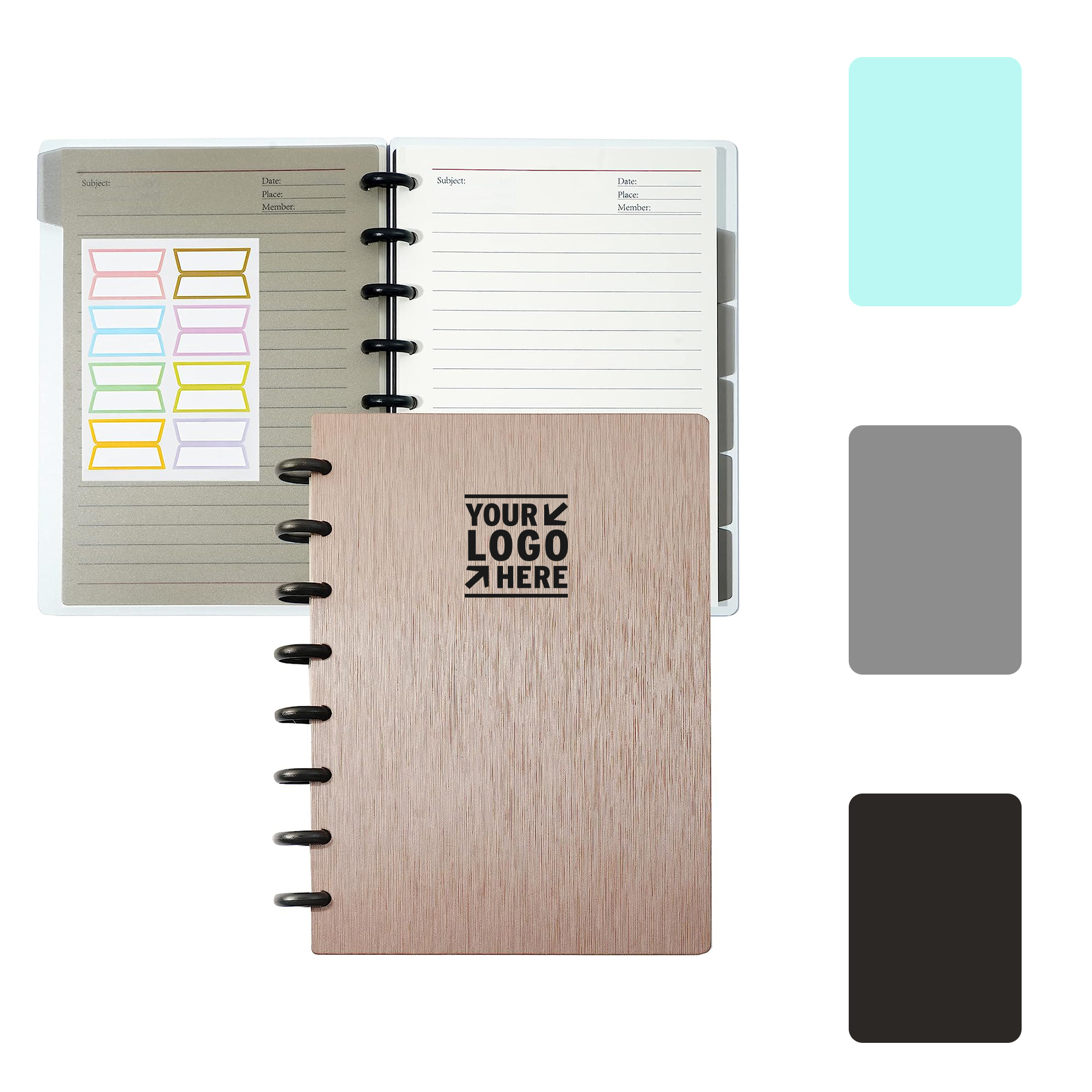 8.7" x 6.3" 60 Sheets Spiral Journal 1