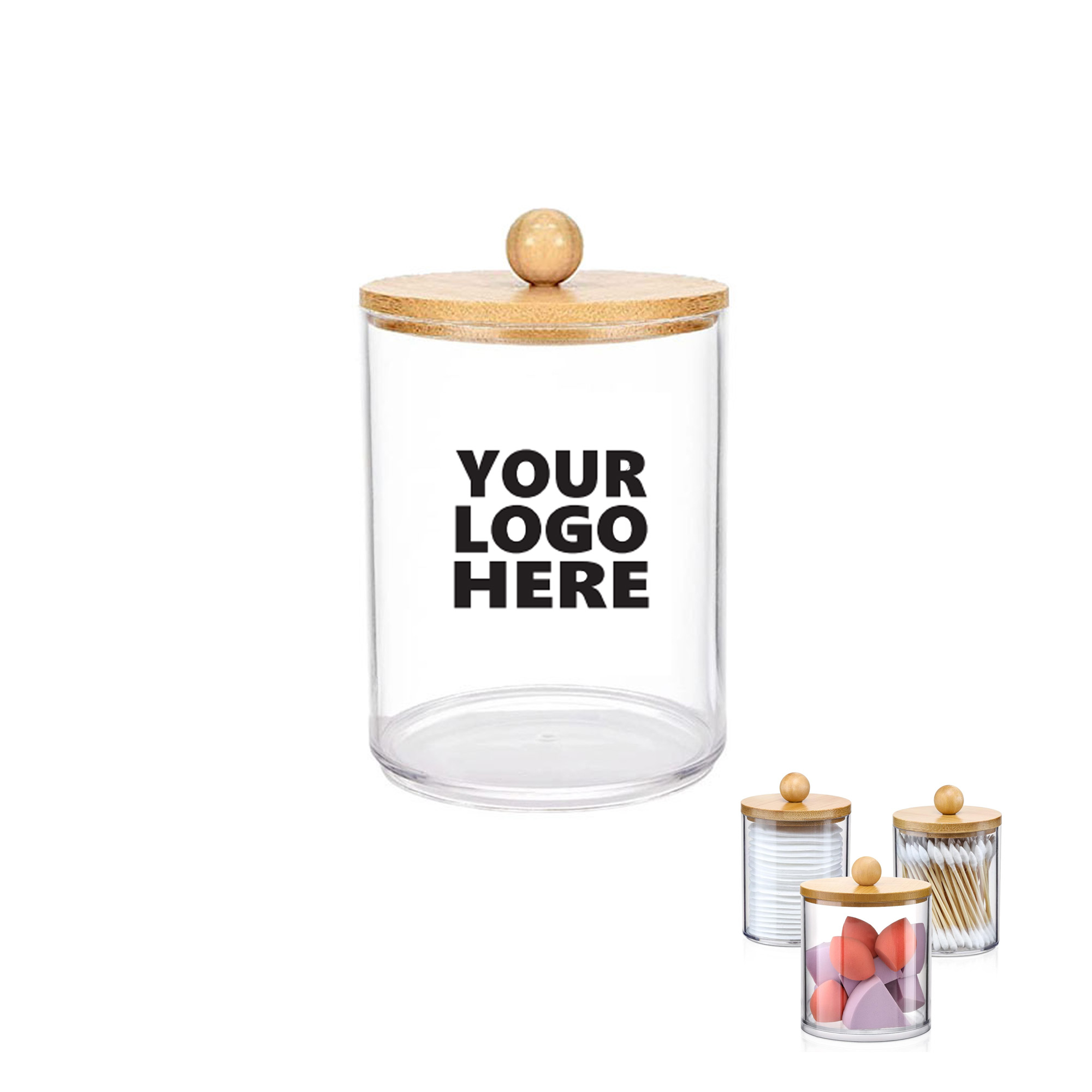 Holder Dispenser with Bamboo Lids 2