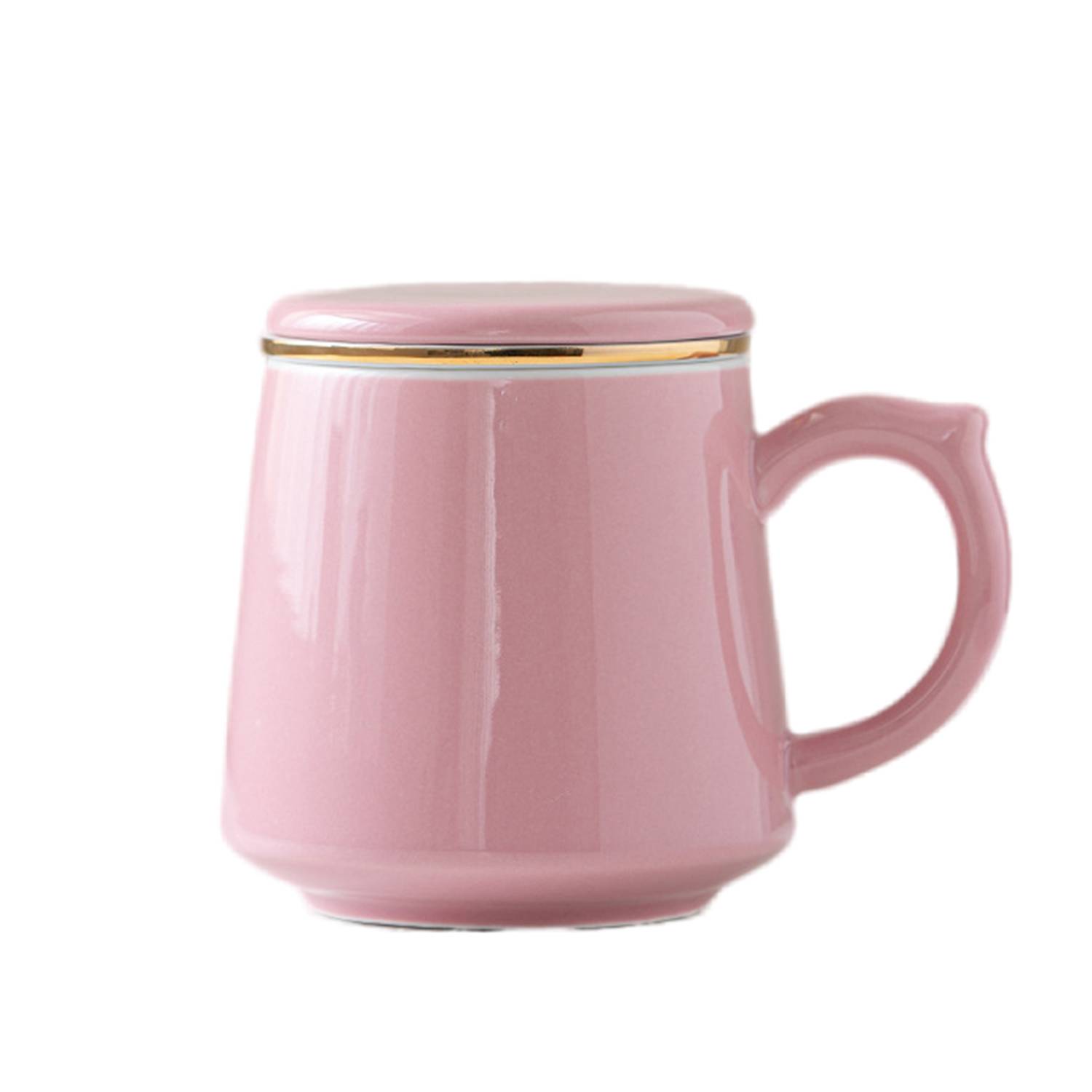 Ceramic Tea Mug Customized with Lid Handle 4