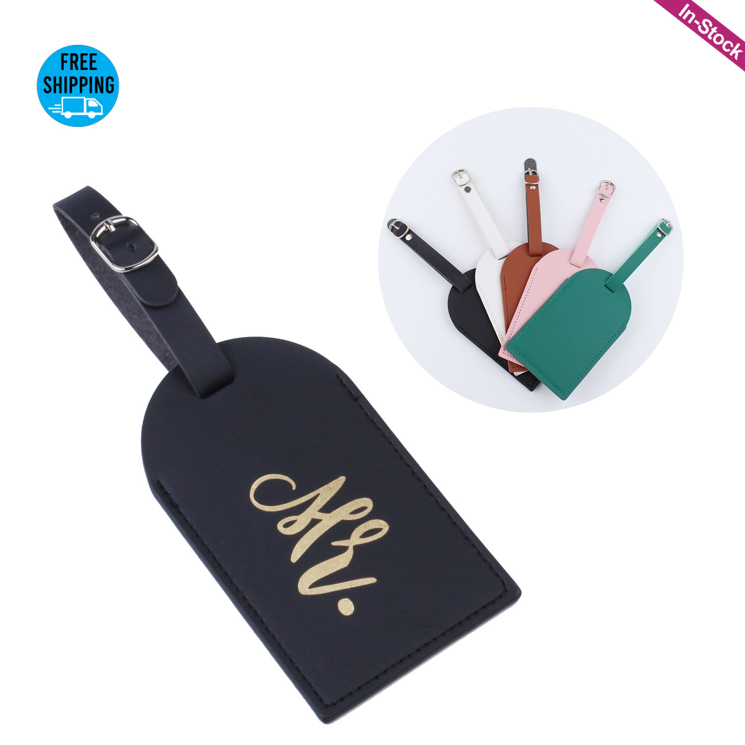 PU Leather Luggage Full Privacy Cover Tag 6