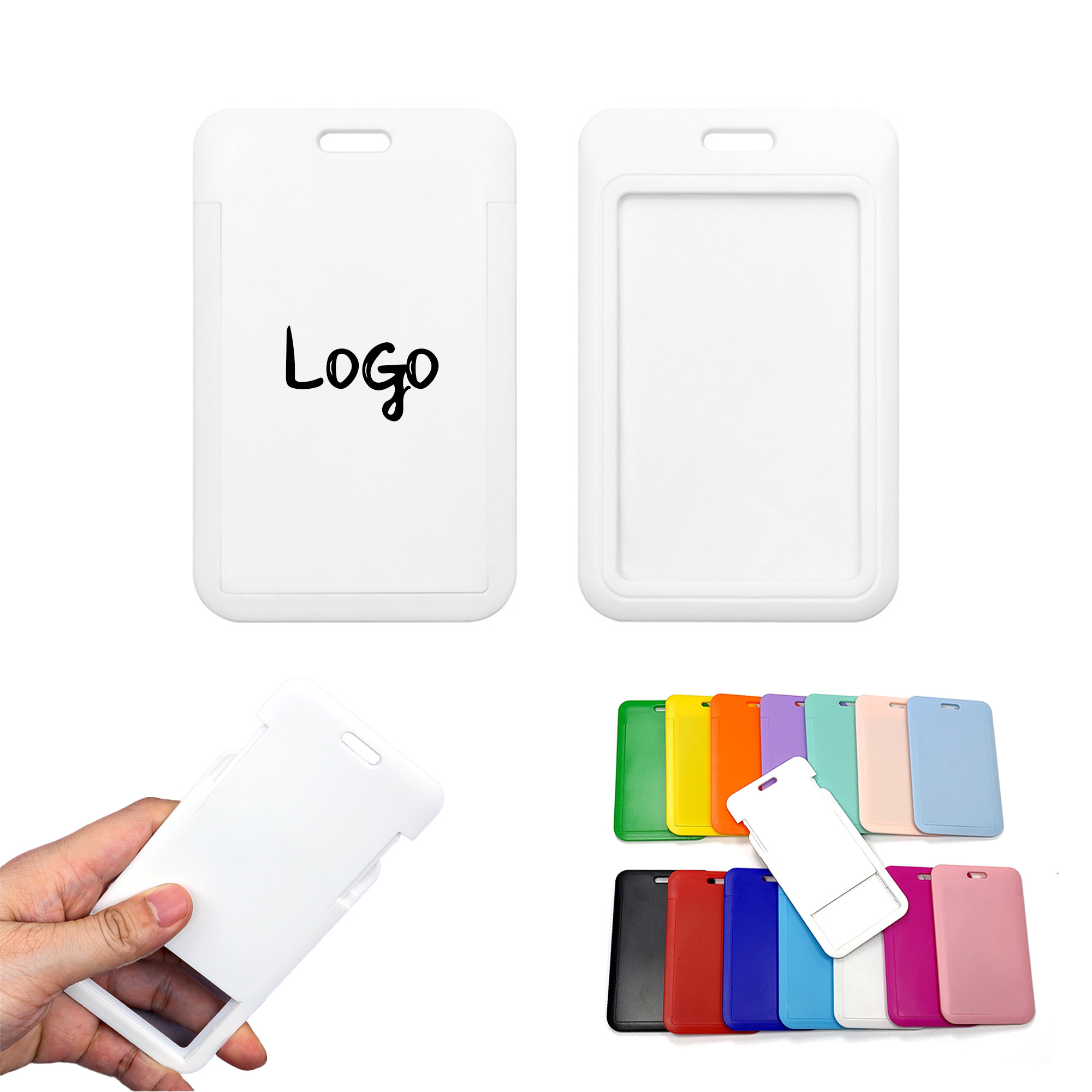 Sliding Id Badge Plastic Holder 2