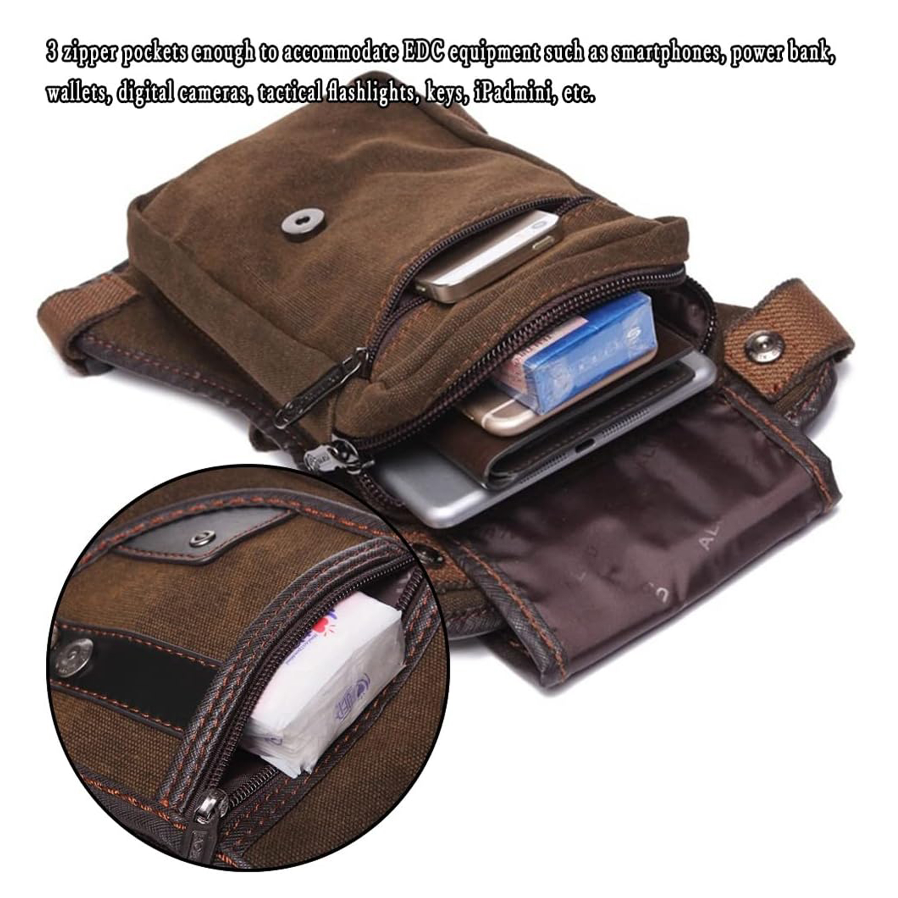 Motorcycle Canvas Tactical Leg Bag 2