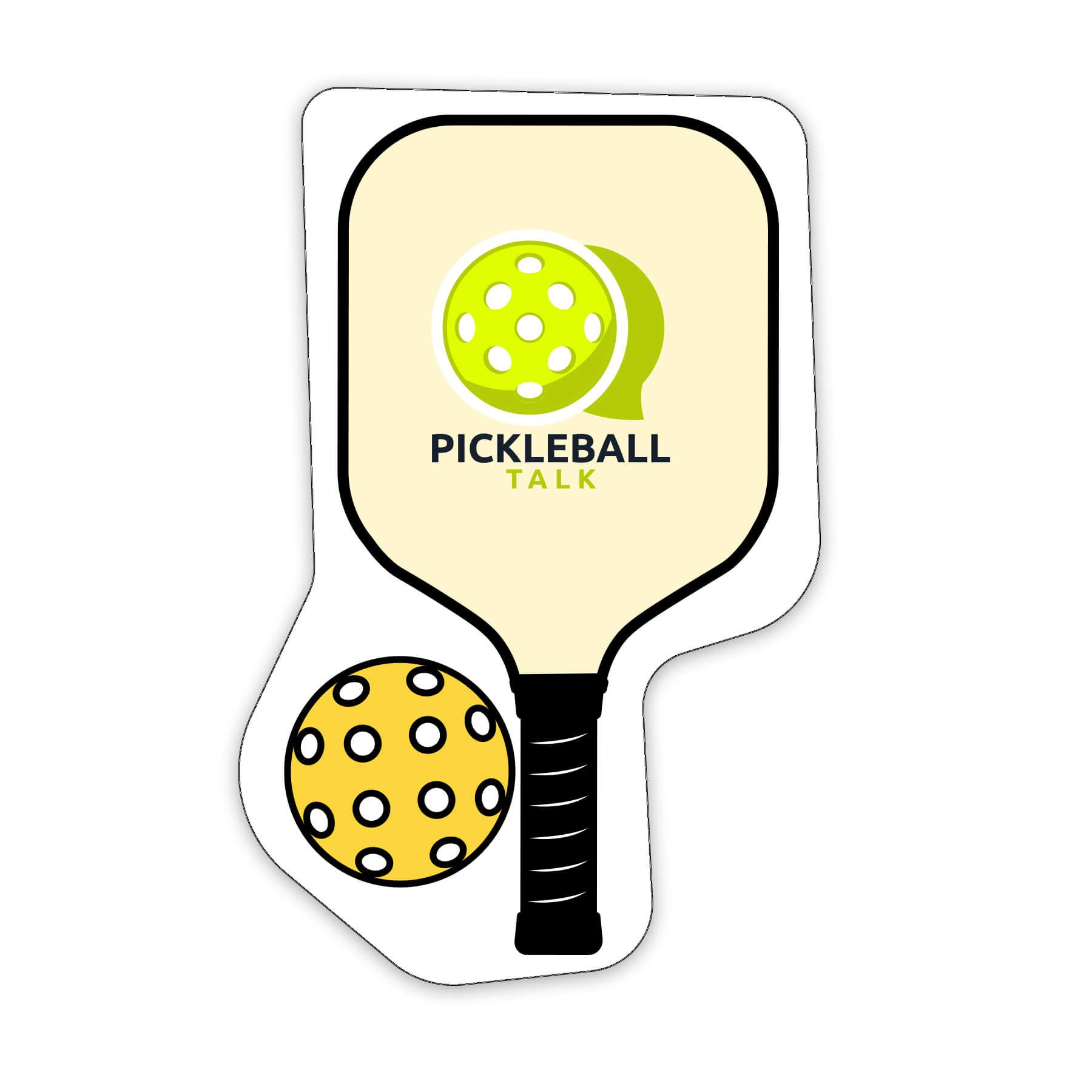 Pickleball Shaped NoteKeeper™ Magnet 20 Mil 3