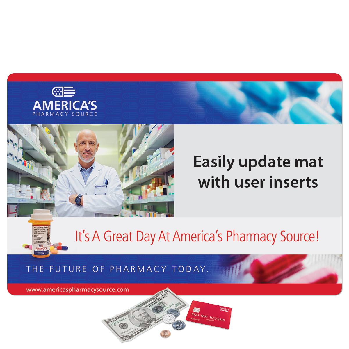 Frame-It Flex Heavy Duty Window Counter Mat-12"x18"x1/16"