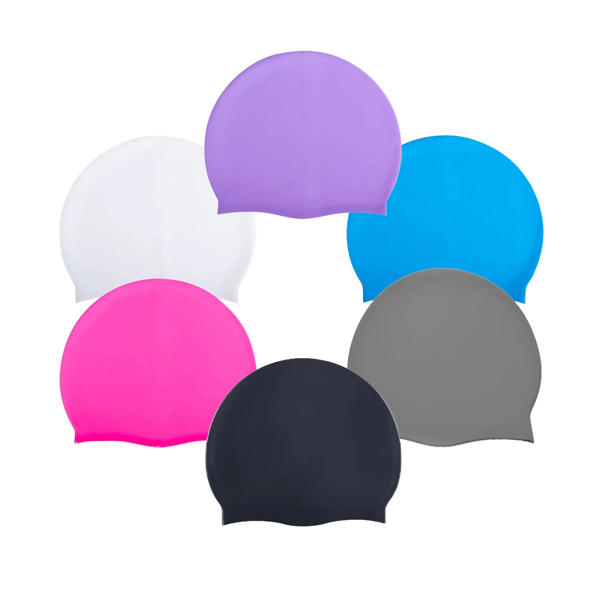 Silicone Waterproof Swim Cap For Adults 7