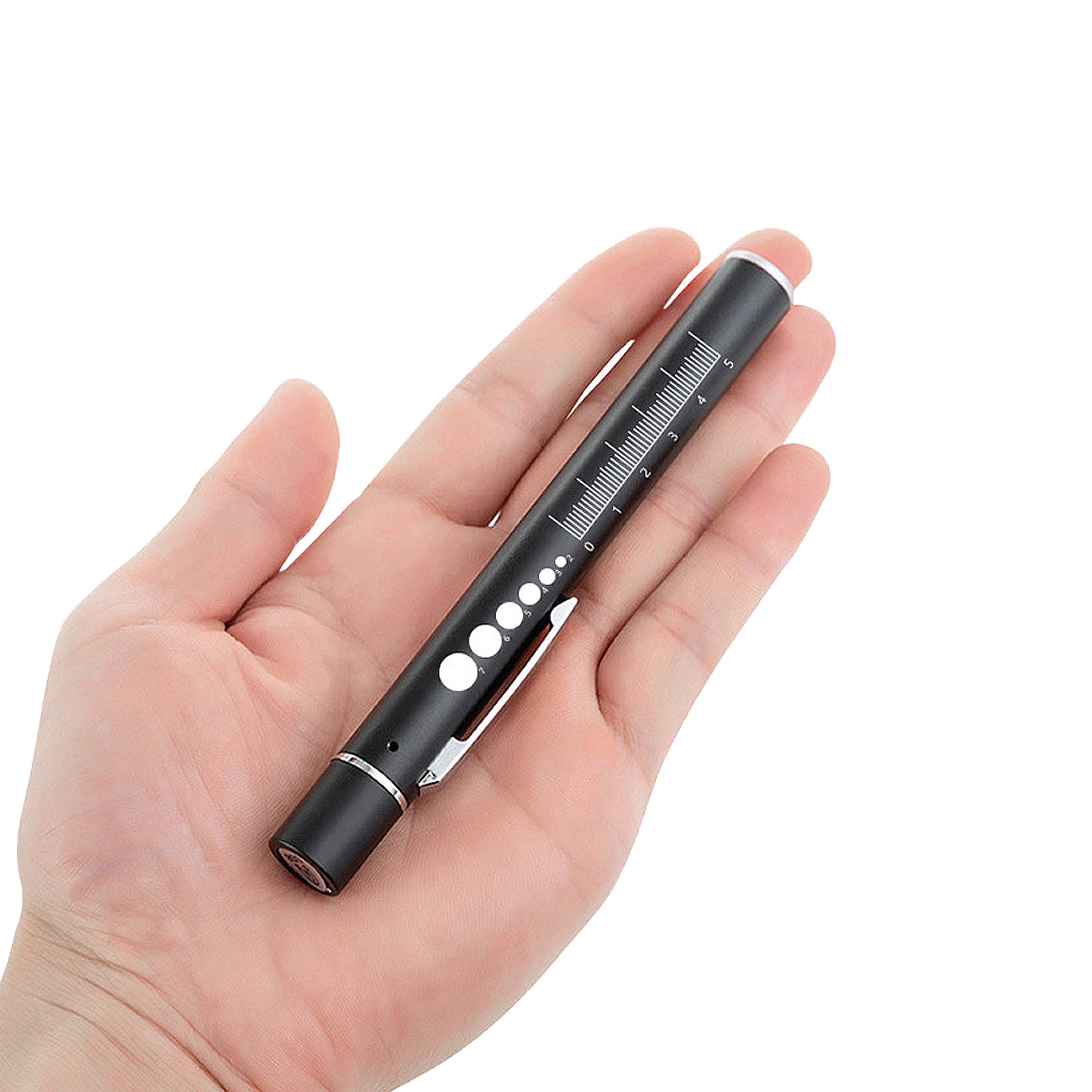 Medical Flashlight Pen With Scale LED Dual Light Source 9