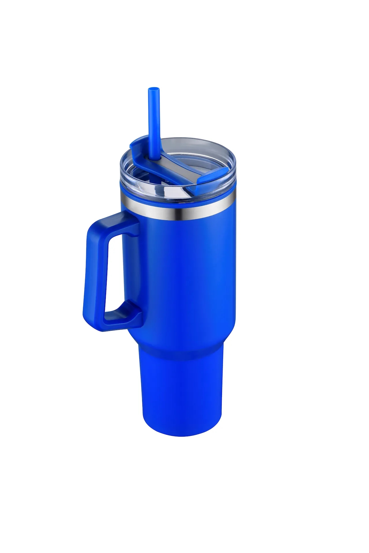 40oz Insulated Travel Mug w/ Handle and Straw