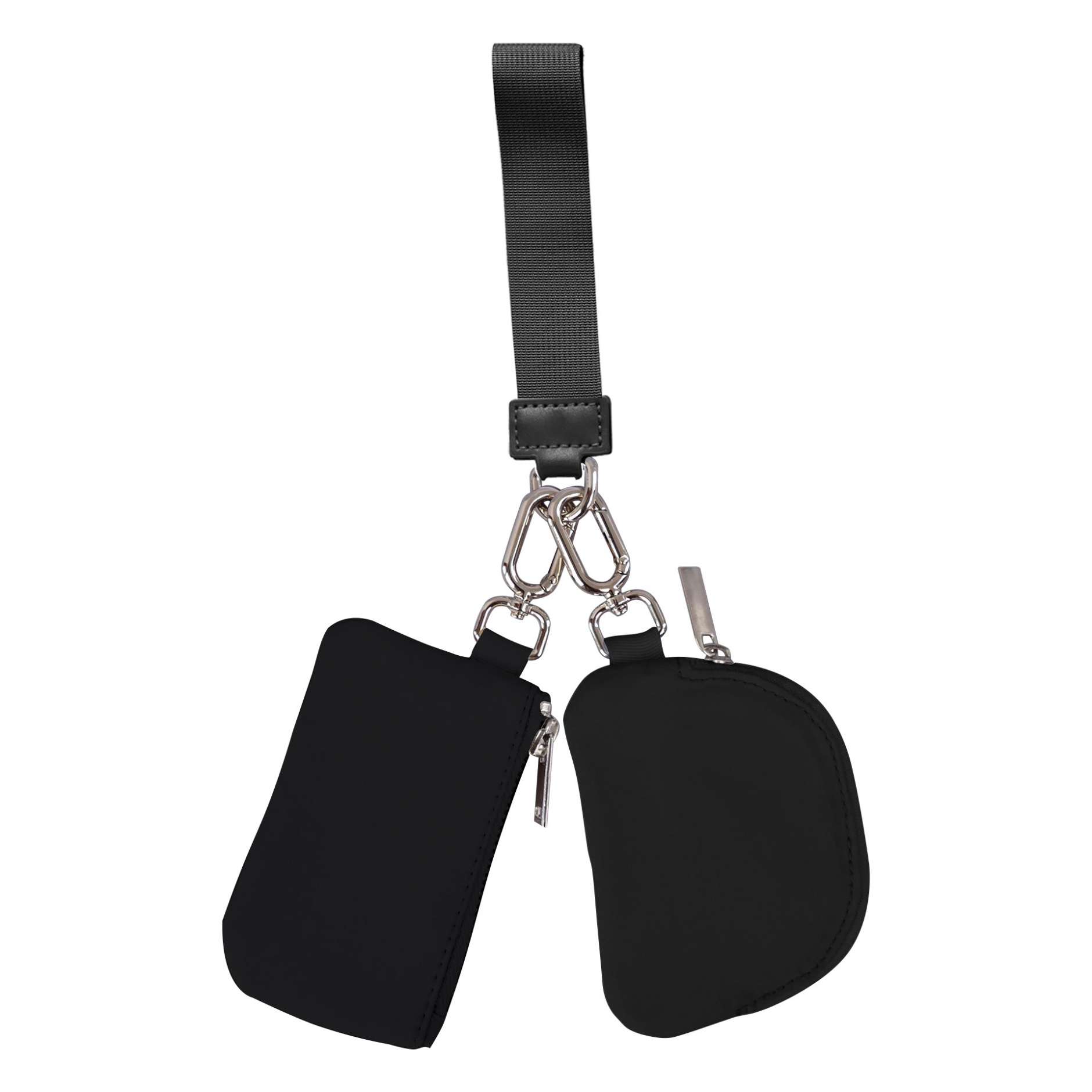 Dual Pouch Wristlet Keychain Wallet 7