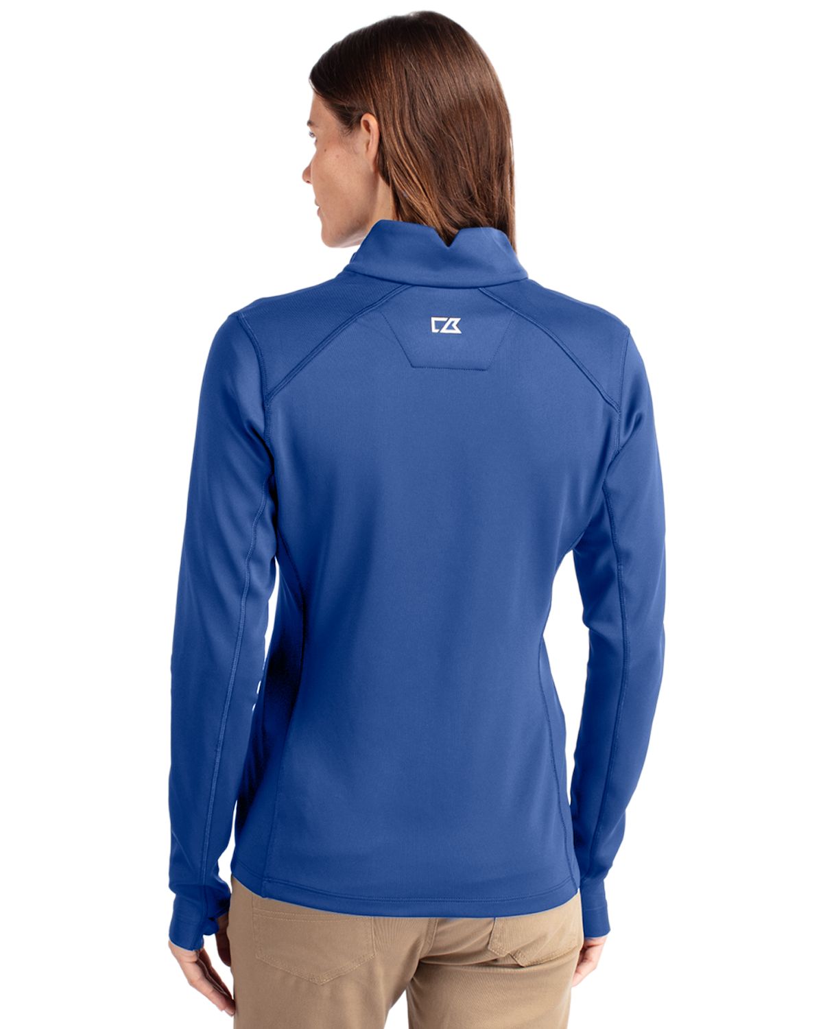 Cutter & Buck Traverse Recycled Smooth Stretch Womens Quarter Zip Pullover 74