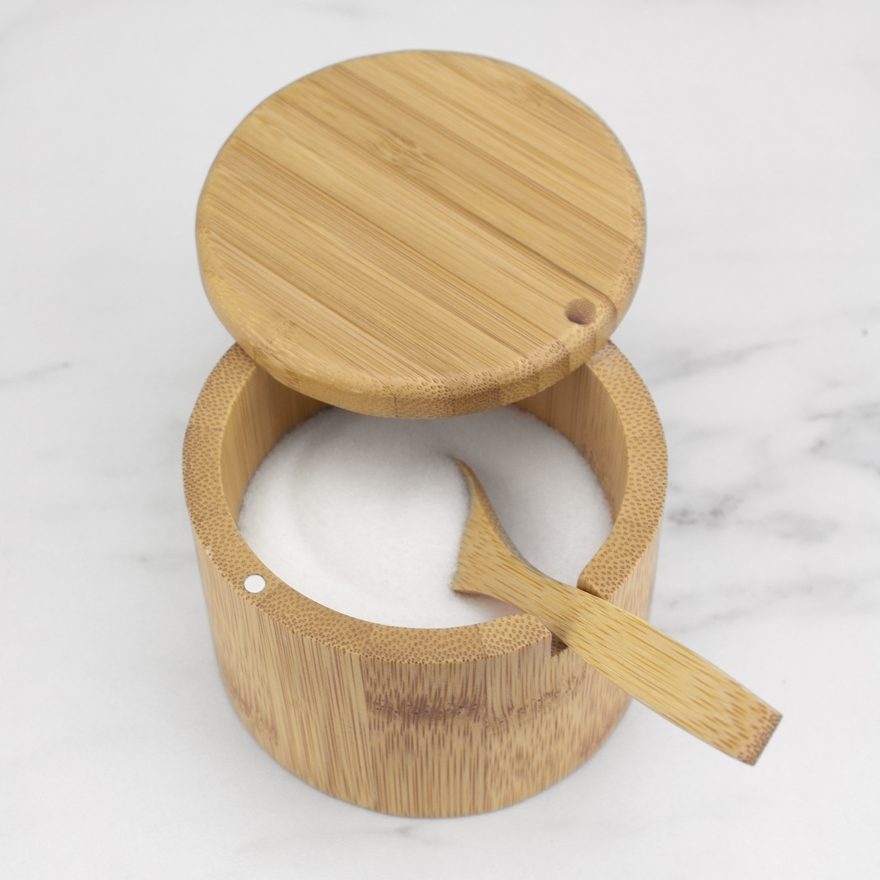 Little Dipper Bamboo Salt Box with Spoon 7