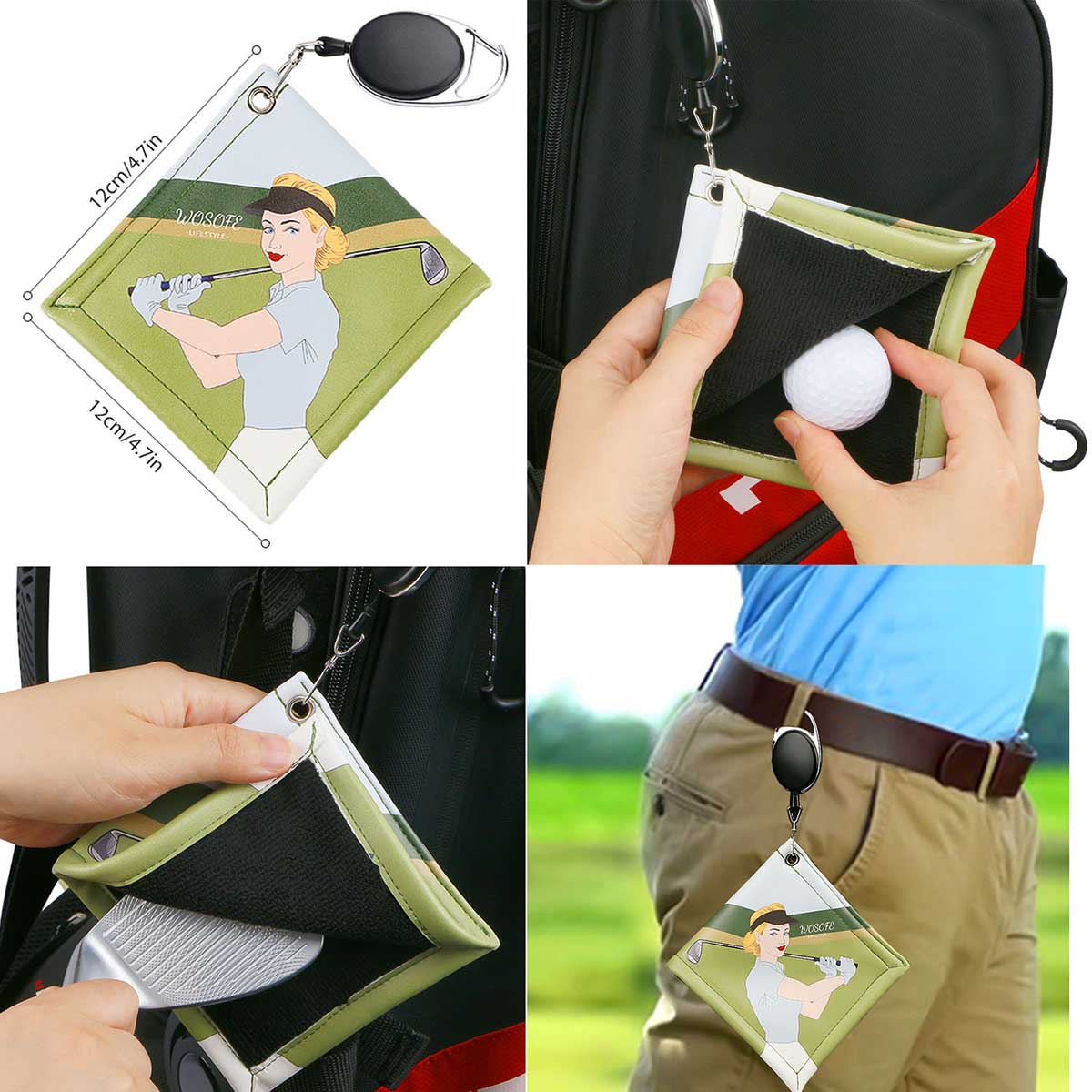 Full Color Golf Ball Cleaning Towel 4