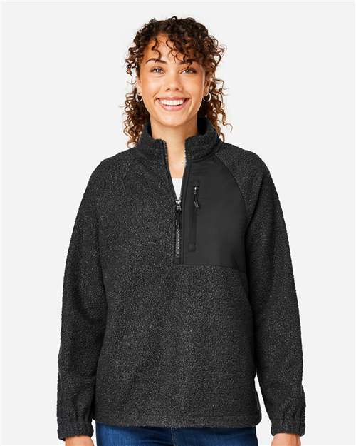 Women's Aura Sweater Fleece Quarter-Zip Pullover - NE713W 12