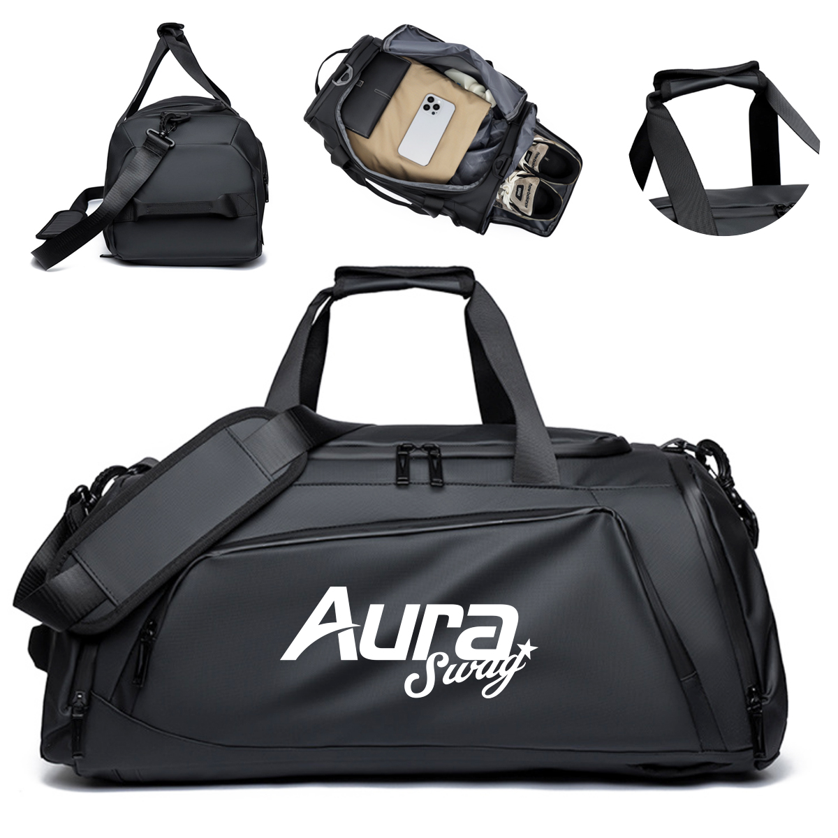 45L Versatile Travel Duffel Bag with Backpack Straps 4