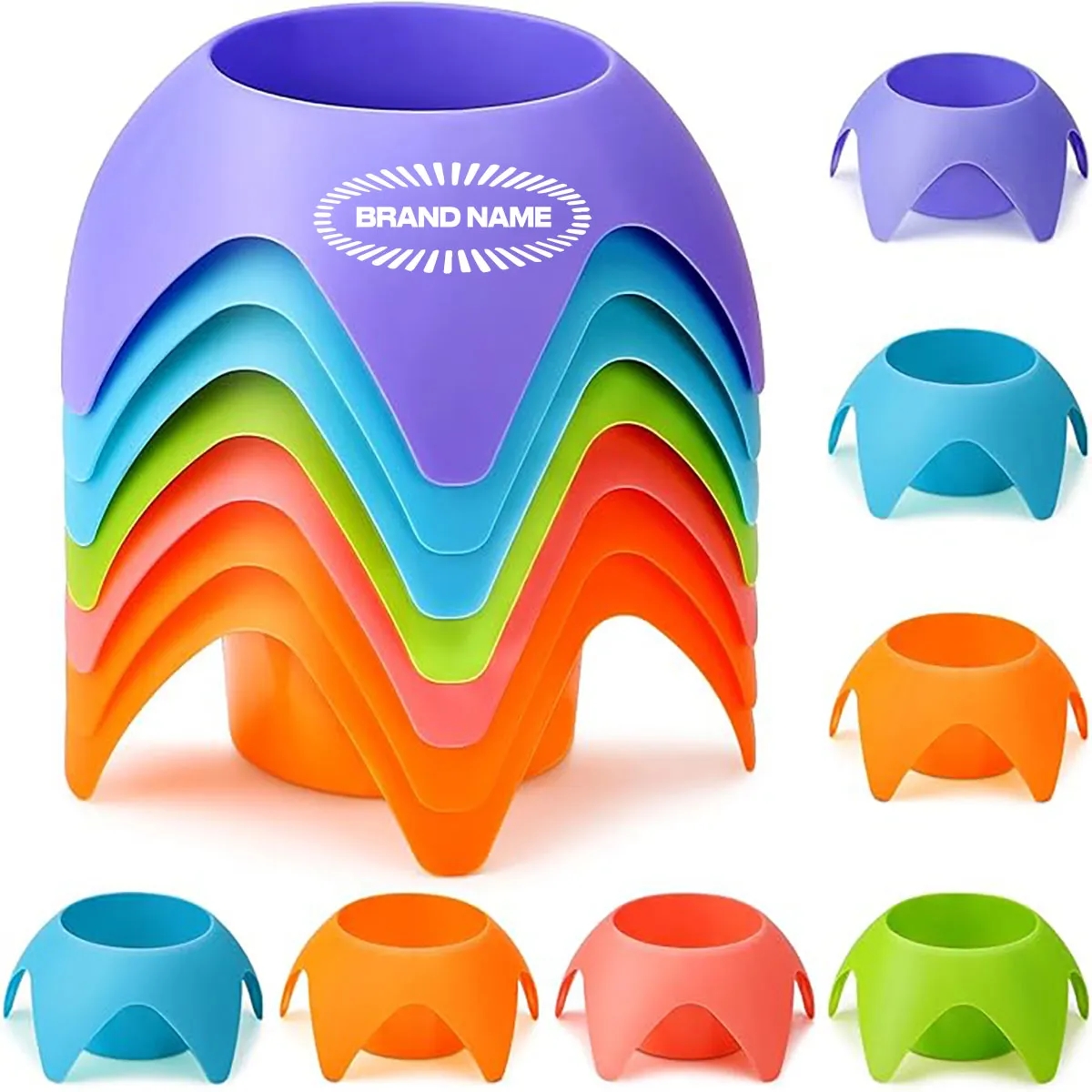 Promotional Stackable Beach Vacation Cup Holders Gear 2