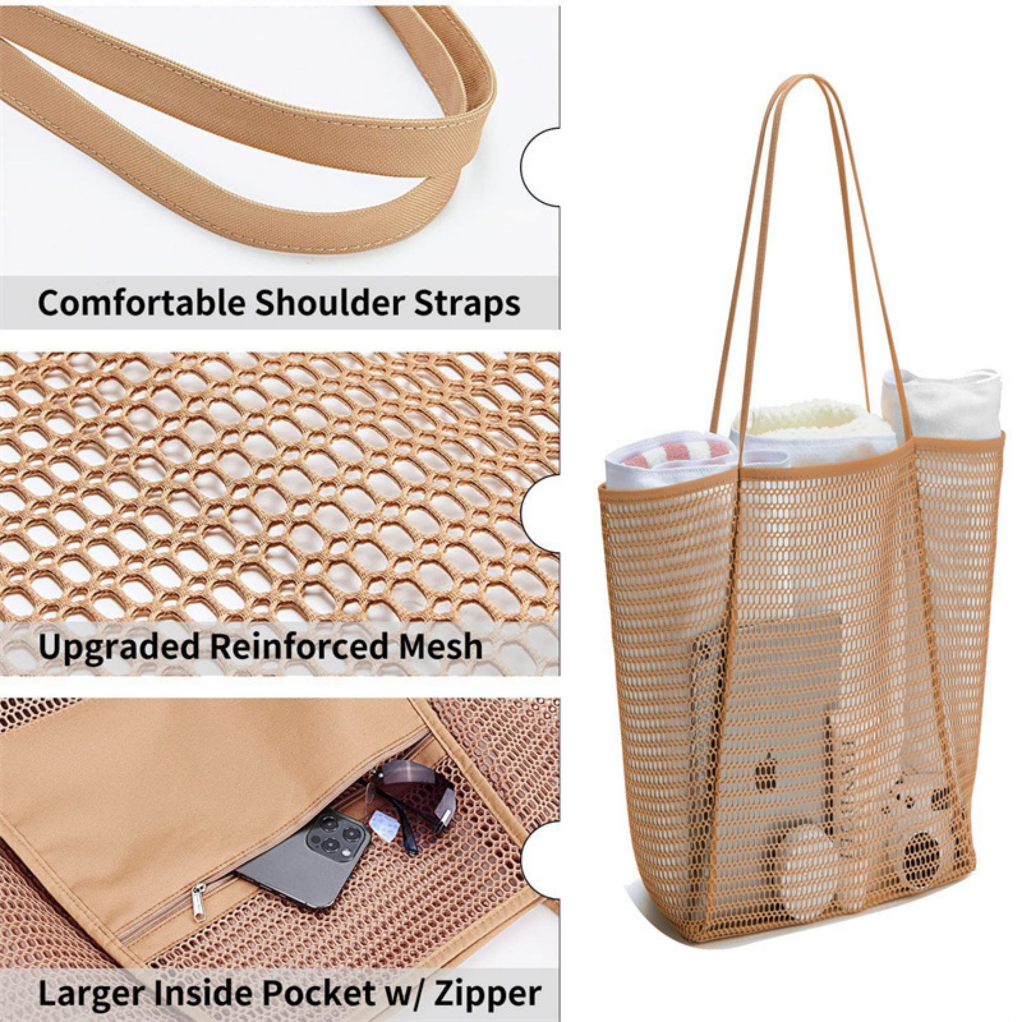 Beach Mesh Tote Bag 3