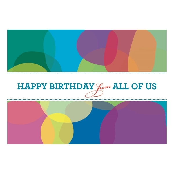 Artistic Balloons Birthday Greeting Cards 1