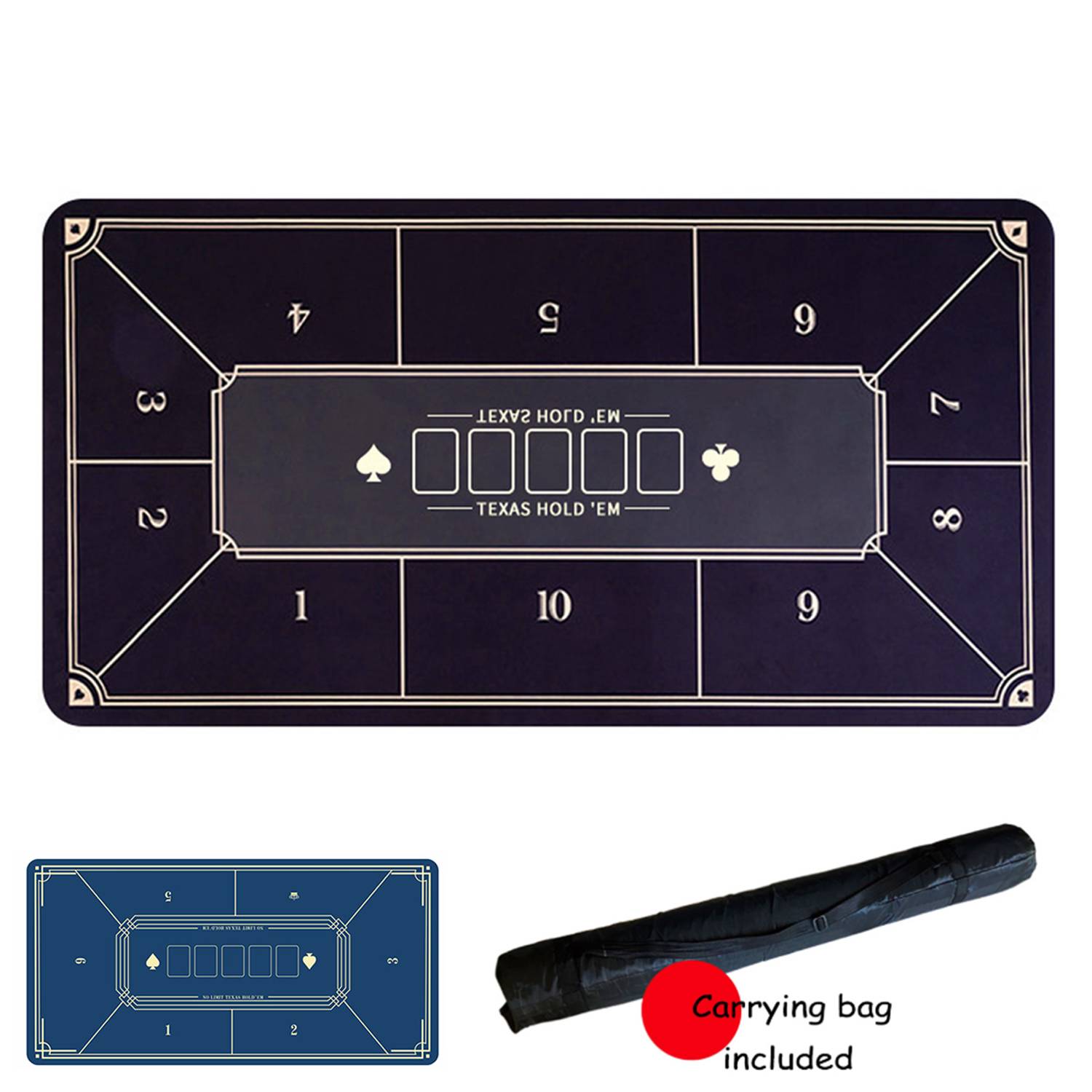 Polyester Texas Poker Mat 6