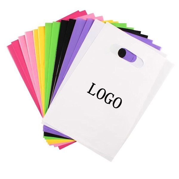 9"x14"-Die Cut PE Handle Bags 4