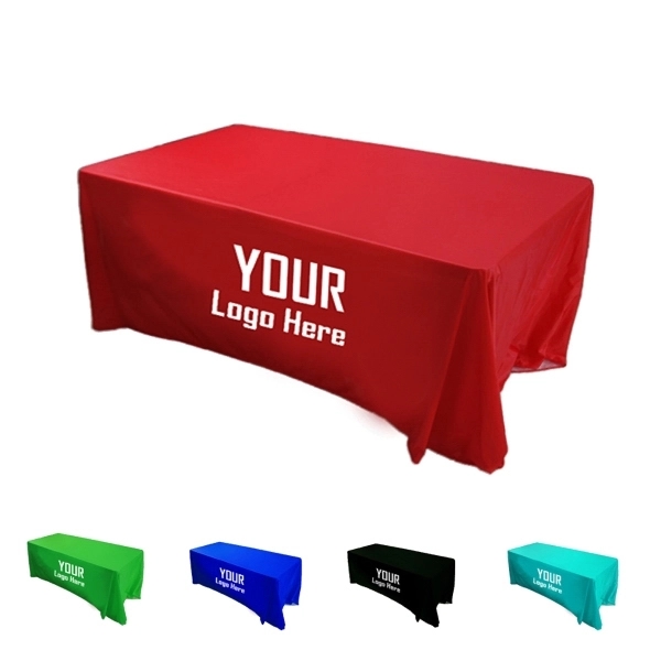 8 Ft Full Color Plain Table Cover 2