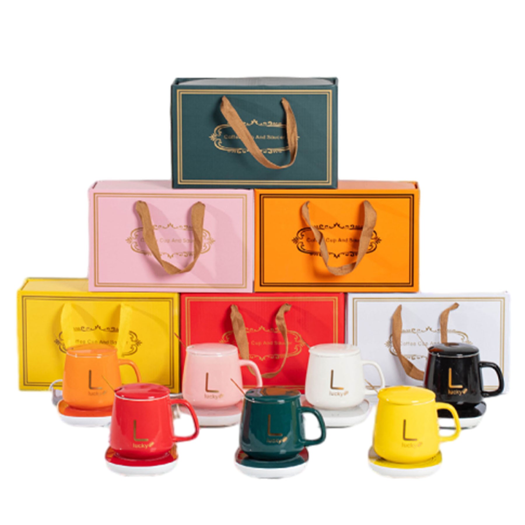 Coffee Mug Warmer & Mug Set for Desk 2