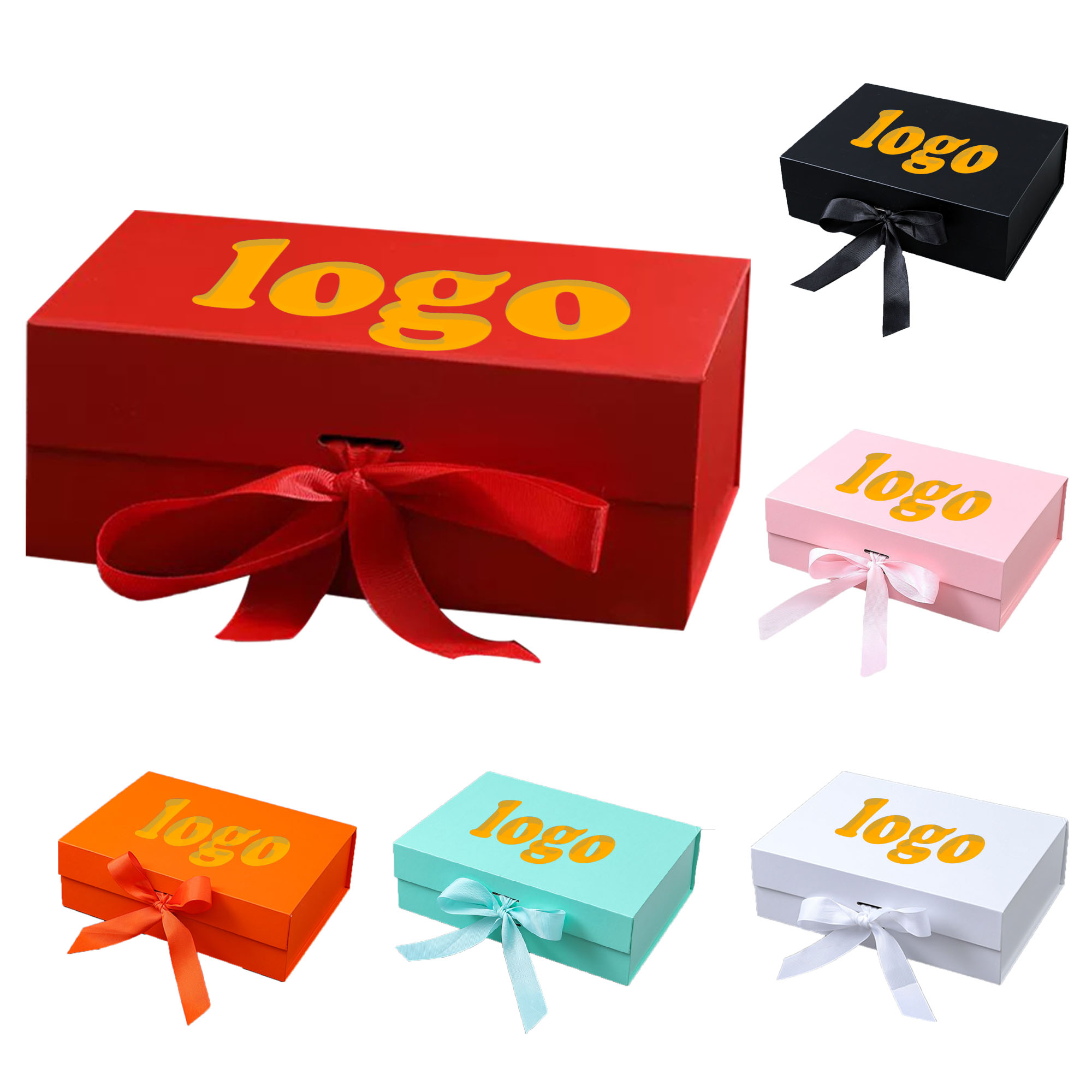 Magnetic Gift Box with Lid and Ribbon for Presents 3