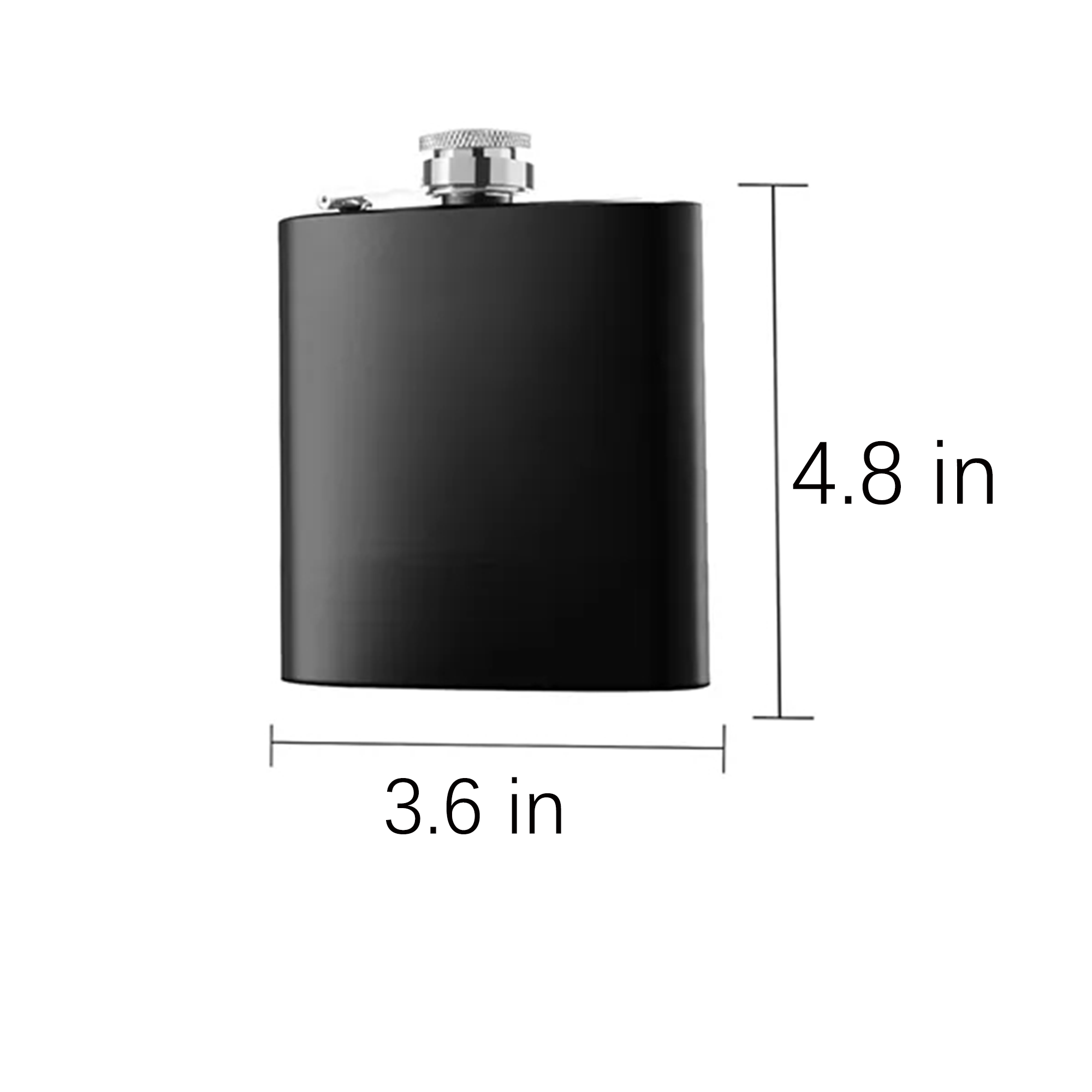 8oz Stainless Steel Flask, custom water bottle with logo imprint 2