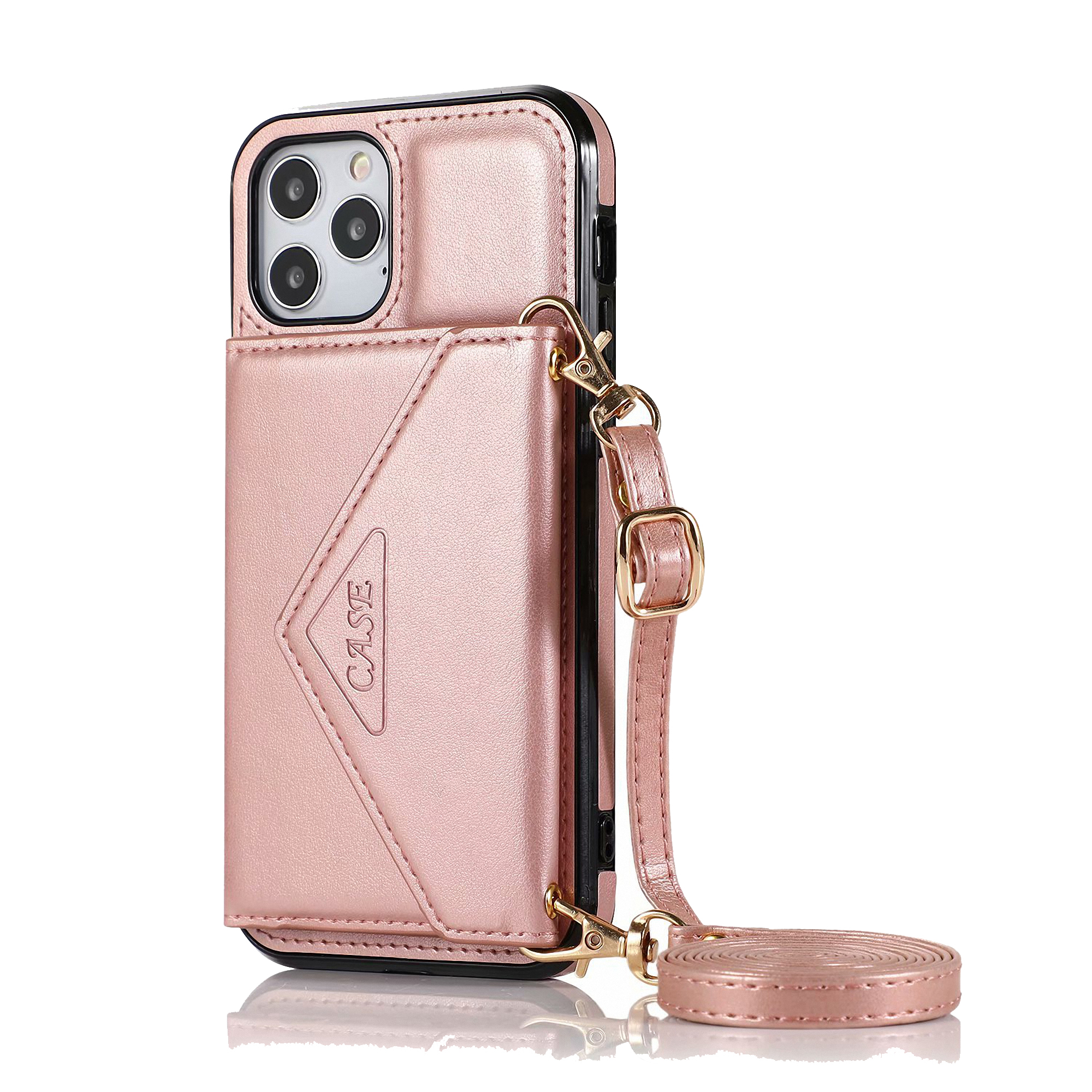 Leather Wallet Phone Case with Strap 3