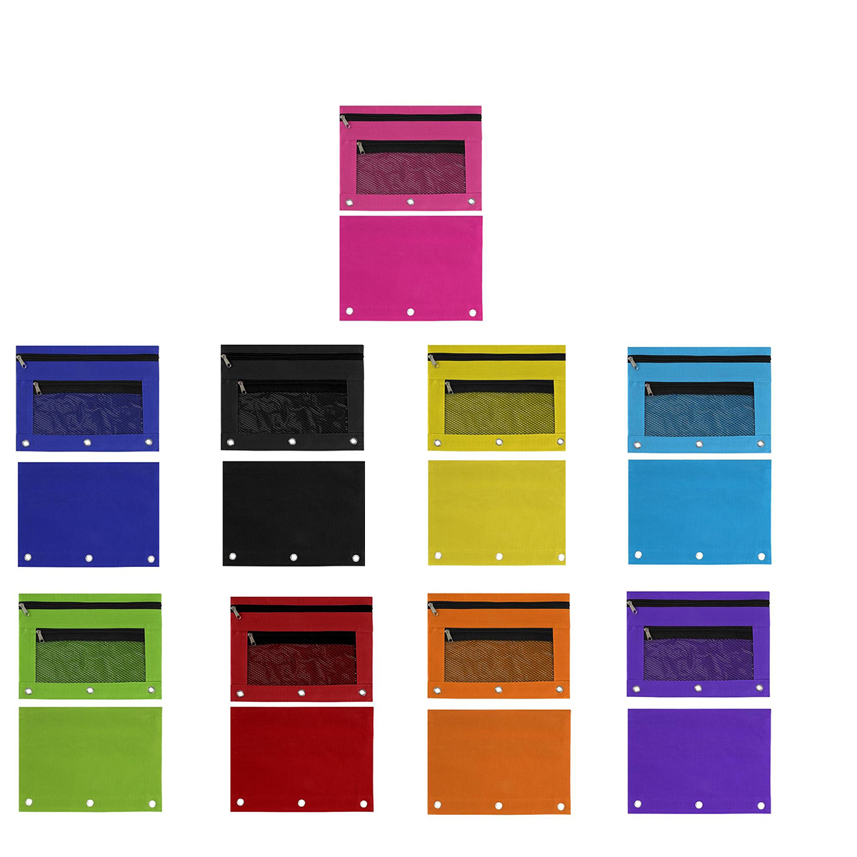 3-Ring Binder Pencil Pouch w/Zipper 2