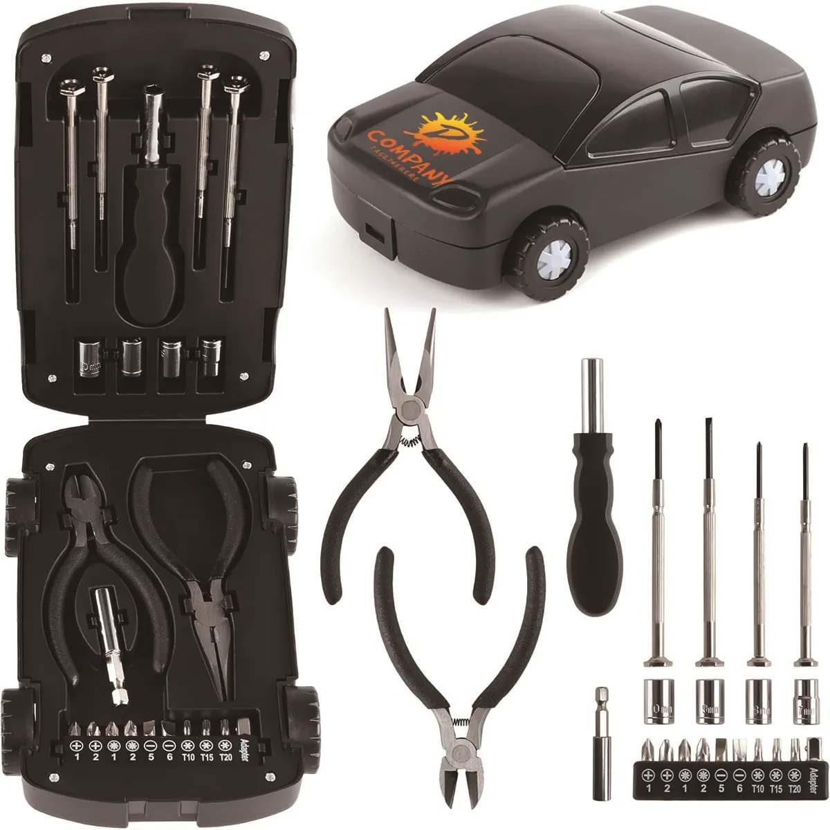 Car Shape Multifunctional Tool Kit Household Repair Toolset 2