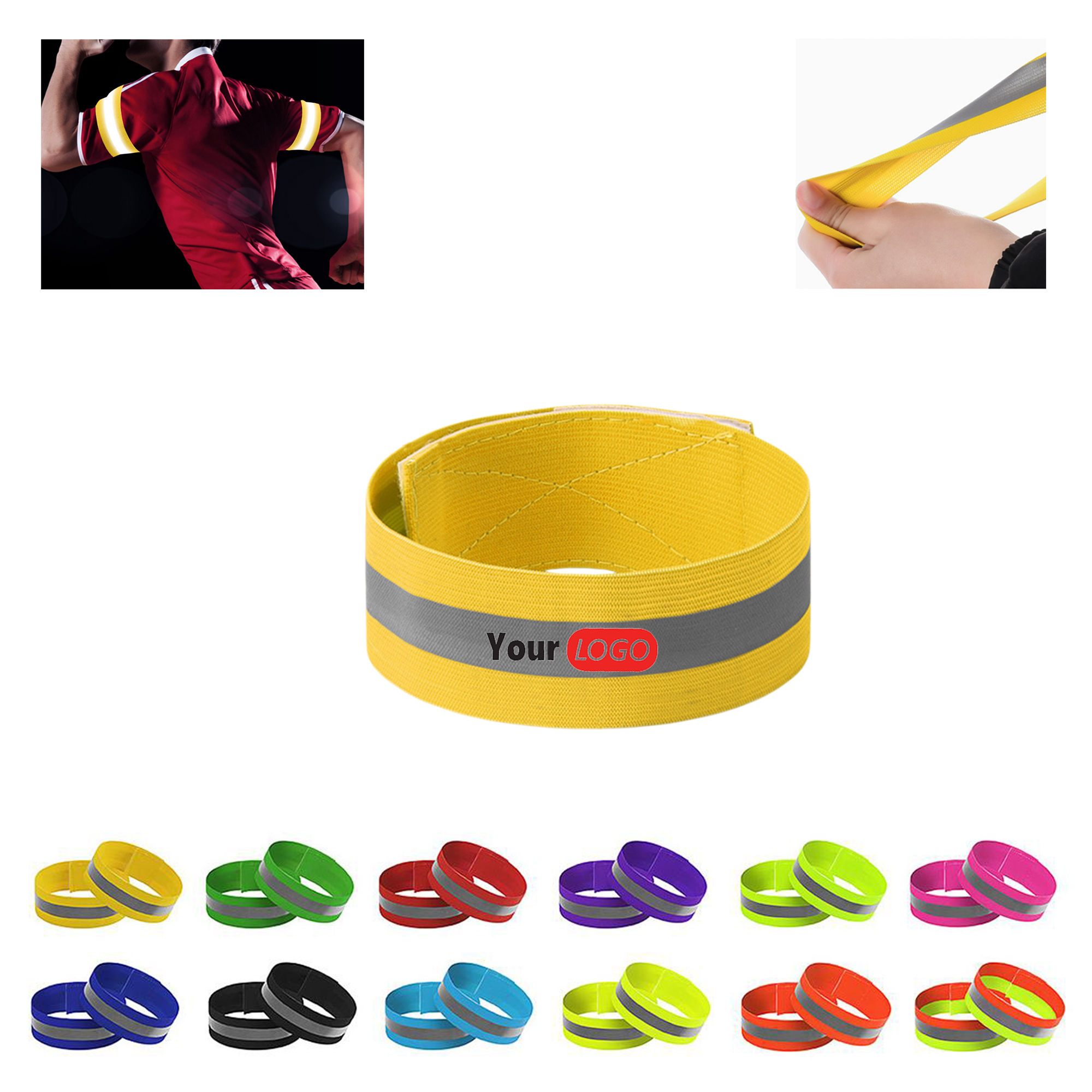 Reflective Gear High Visibility Straps Tape Bracelets 2