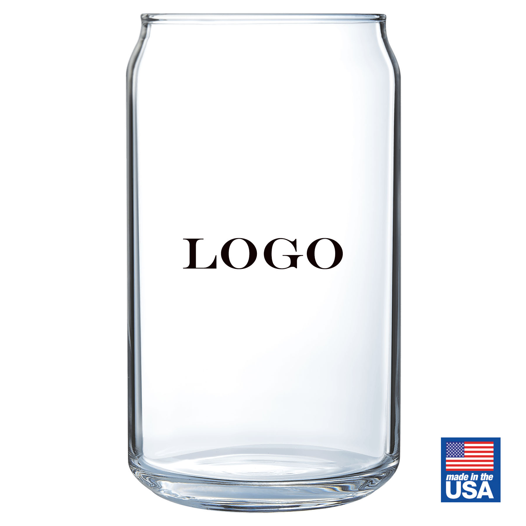 BEER CAN GLASS 16 OZ. (Made in the USA) 2