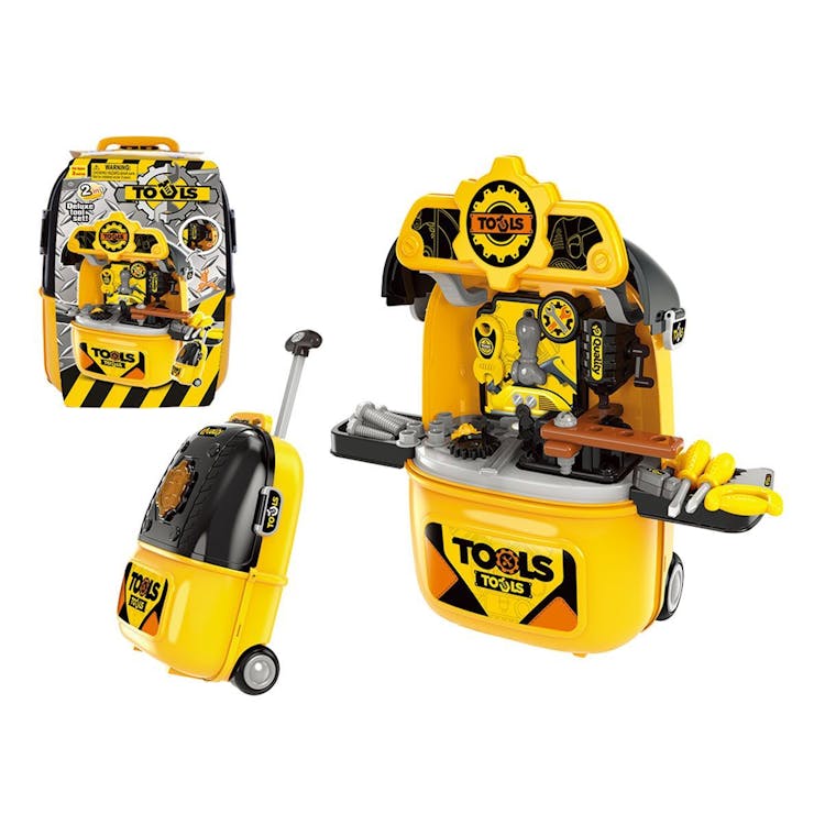 Kids' Tool Workshop Bench on Wheels - Batteries Required 2