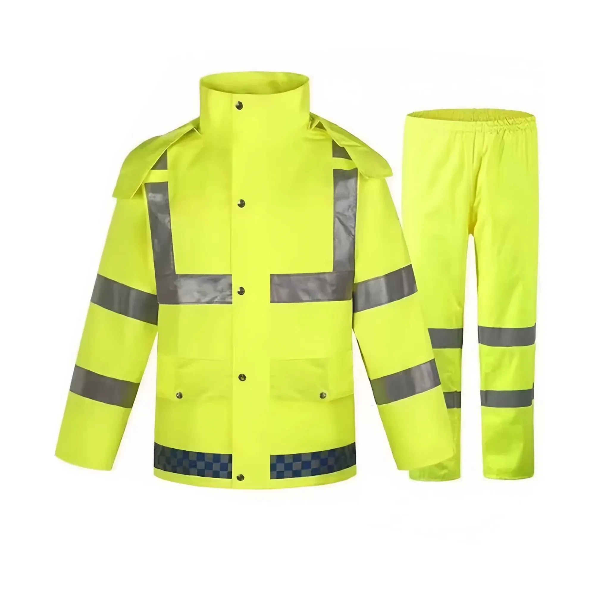 High Visibility Safety Raincoat Suit 4